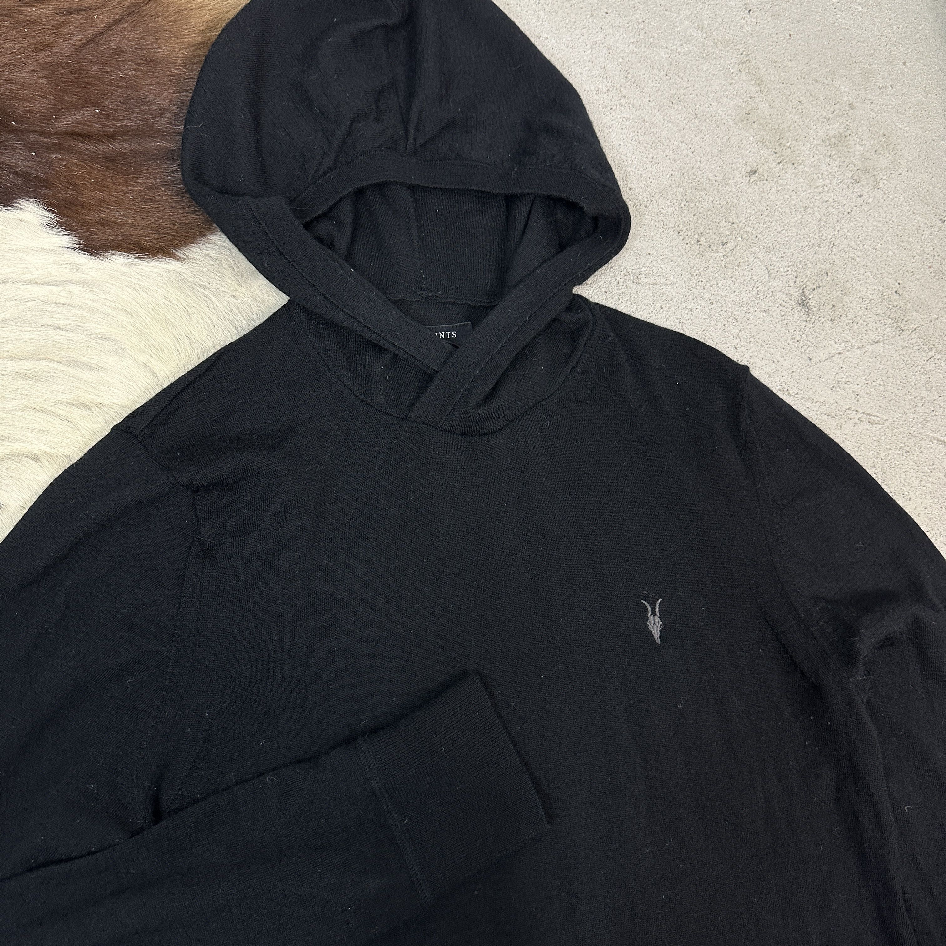 Allsaints × Vintage Vintage streetwear allsaints woolen hoodie sweater Size US L / EU 52-54 / 3 - 4 Thumbnail