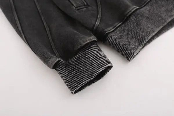VIBE Vintage Washed Black Hoodie Sweatshirt Size US L / EU 52-54 / 3 - 5 Thumbnail