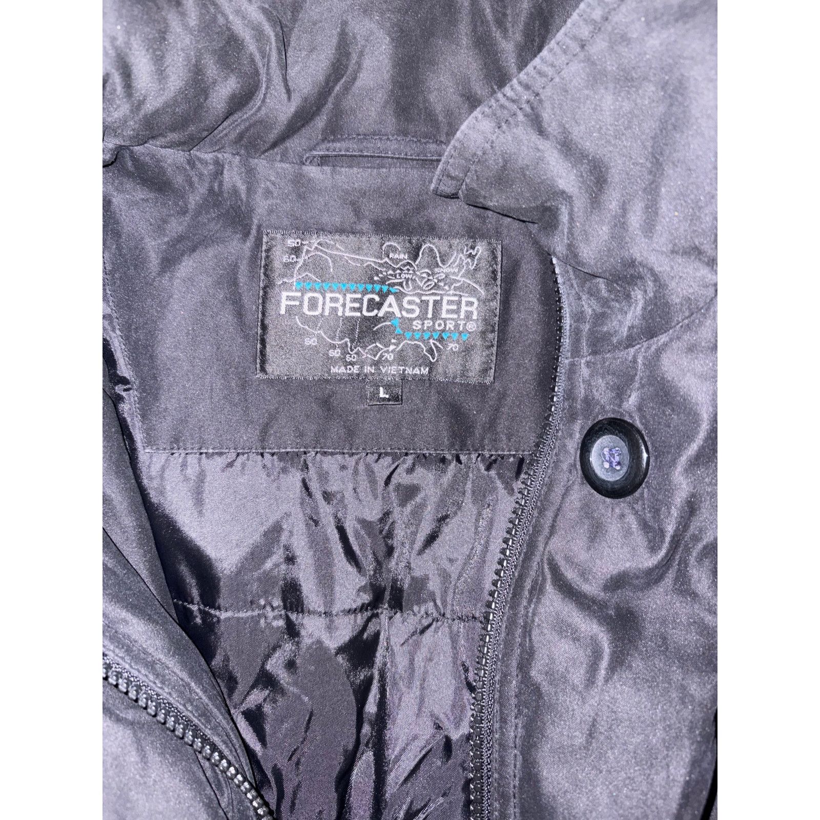 Other Forecaster sport jacket large black men’s zip up Vietnam Size US L / EU 52-54 / 3 - 2 Thumbnail