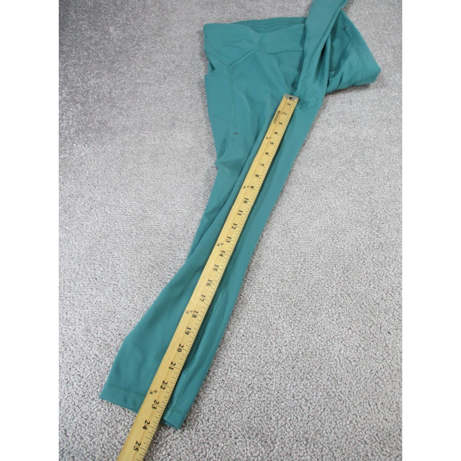 Lululemon Lululemon Leggings Womens 6 Power Thru HR Crop Teal Blue Activewear Cropped Athletic Tight Comfortable Space Athleisure Gym Running Yoga Womens Size 28" / US 6 / IT 42 - 4 Thumbnail