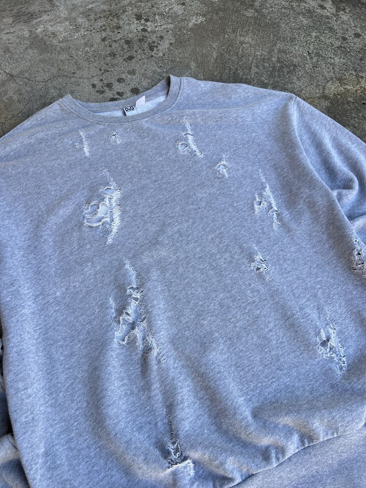 Dolce & Gabbana Crazy Vintage Dolce Gabbana Distressed Sweatshirt y2k LGB Size US XL / EU 56 / 4 - 4 Thumbnail