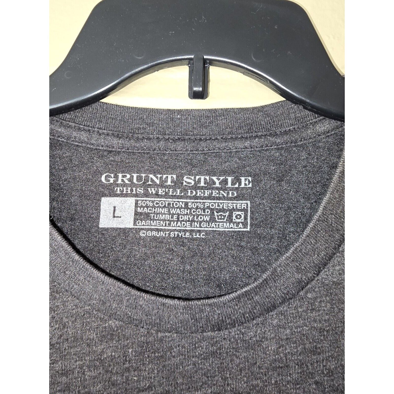 Grunt Style Grunt Style Mens Size Large T-Shirt Gray Club Member Eagle Size US L / EU 52-54 / 3 - 5 Thumbnail