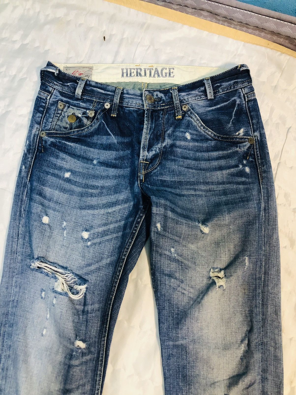Pepe Jeans × Vintage Vintage Heritage Distressed Jeans (3) Size US 32 / EU 48 - 3 Thumbnail