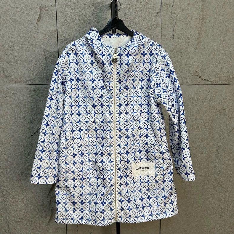 Louis Vuitton Louis Vuitton Logo Blue Full Hooded Trooper Jacket Size XS / US 0-2 / IT 36-38 - 1 Thumbnail