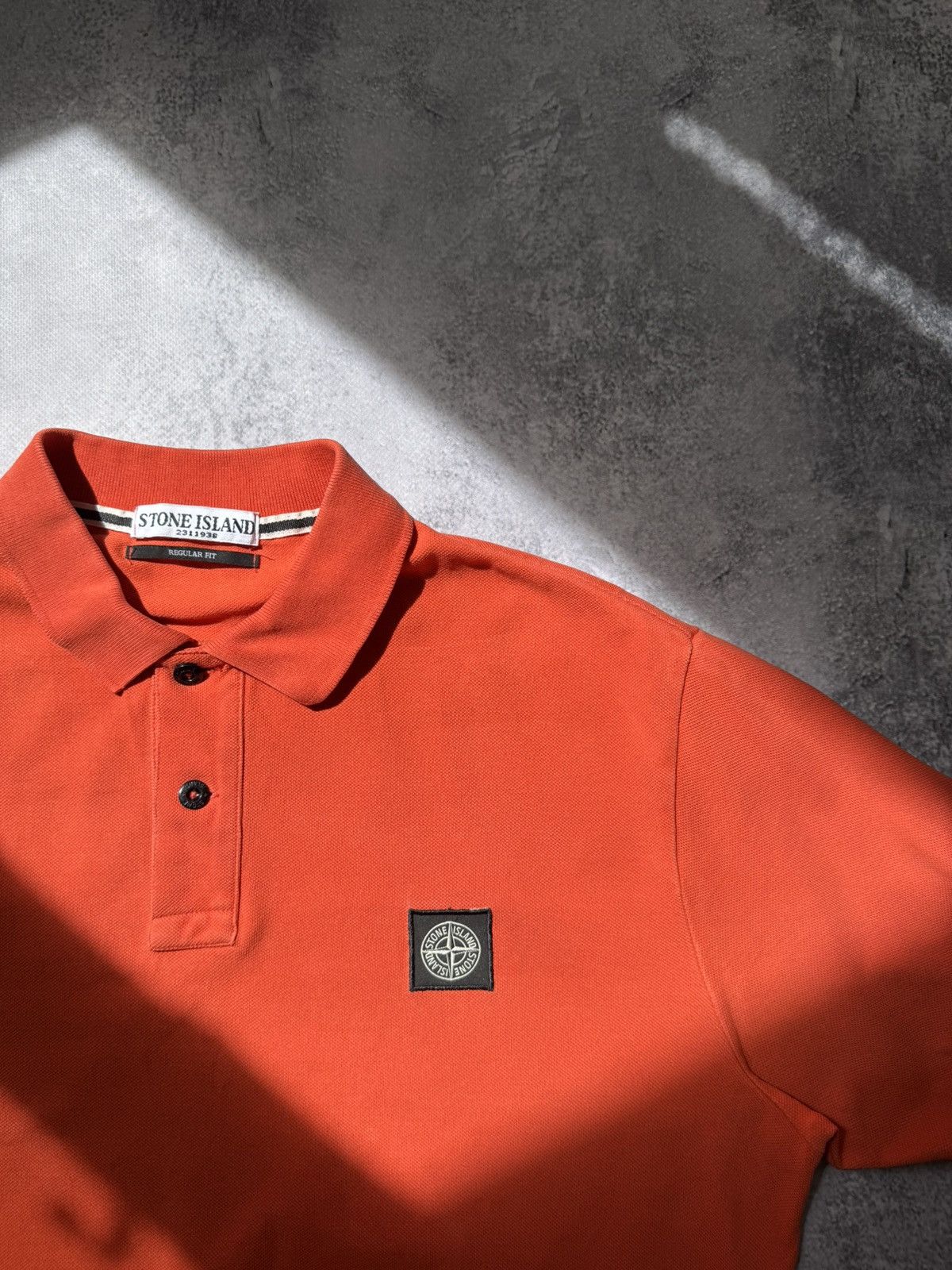 Stone Island × Vintage Vintage Stone Island Polo Shirt Patch Program Logo Size US L / EU 52-54 / 3 - 3 Thumbnail