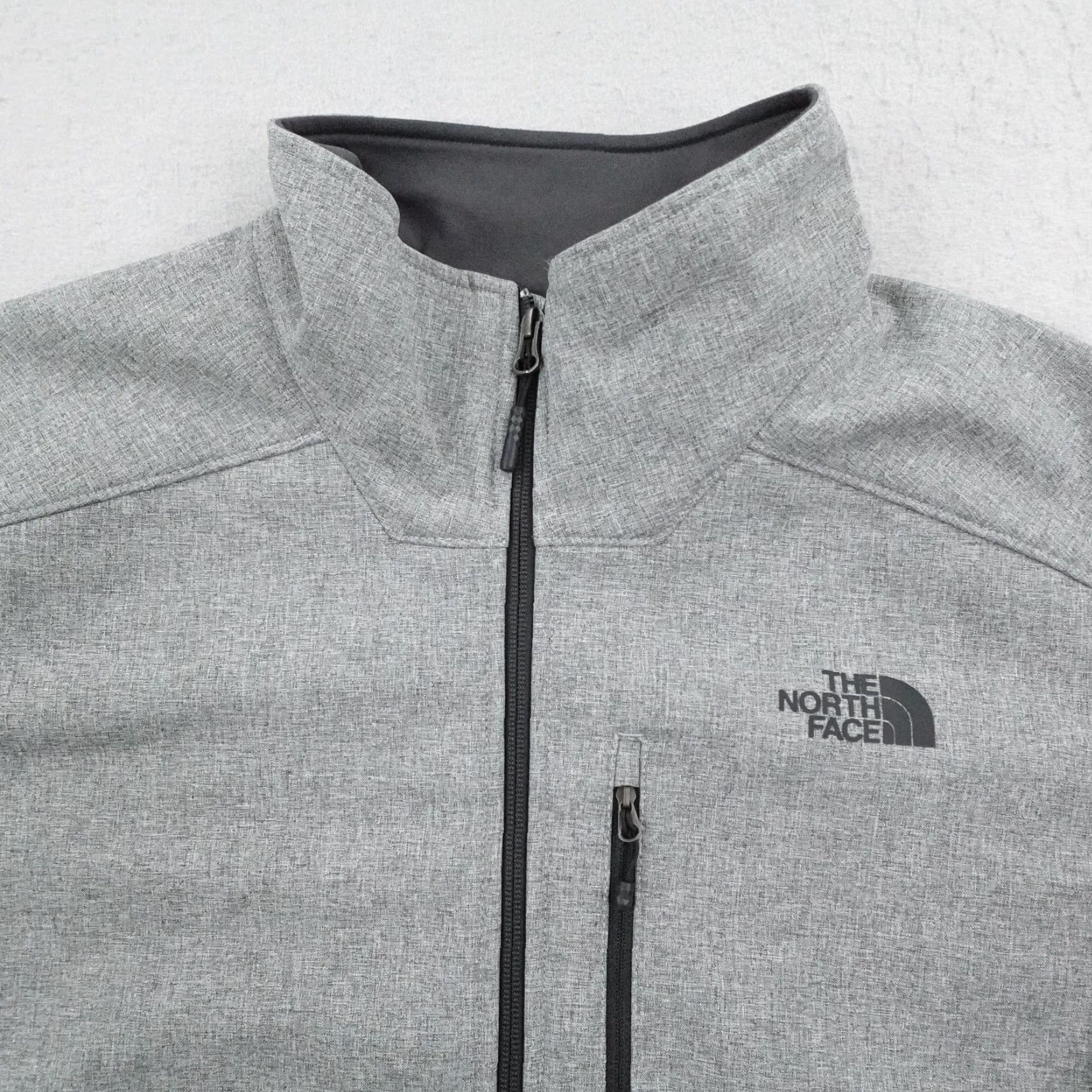 The North Face North Face Jacket Mens Large Gray Apex Barrier Soft Shell Full Zip Up Coat Size US L / EU 52-54 / 3 - 2 Thumbnail