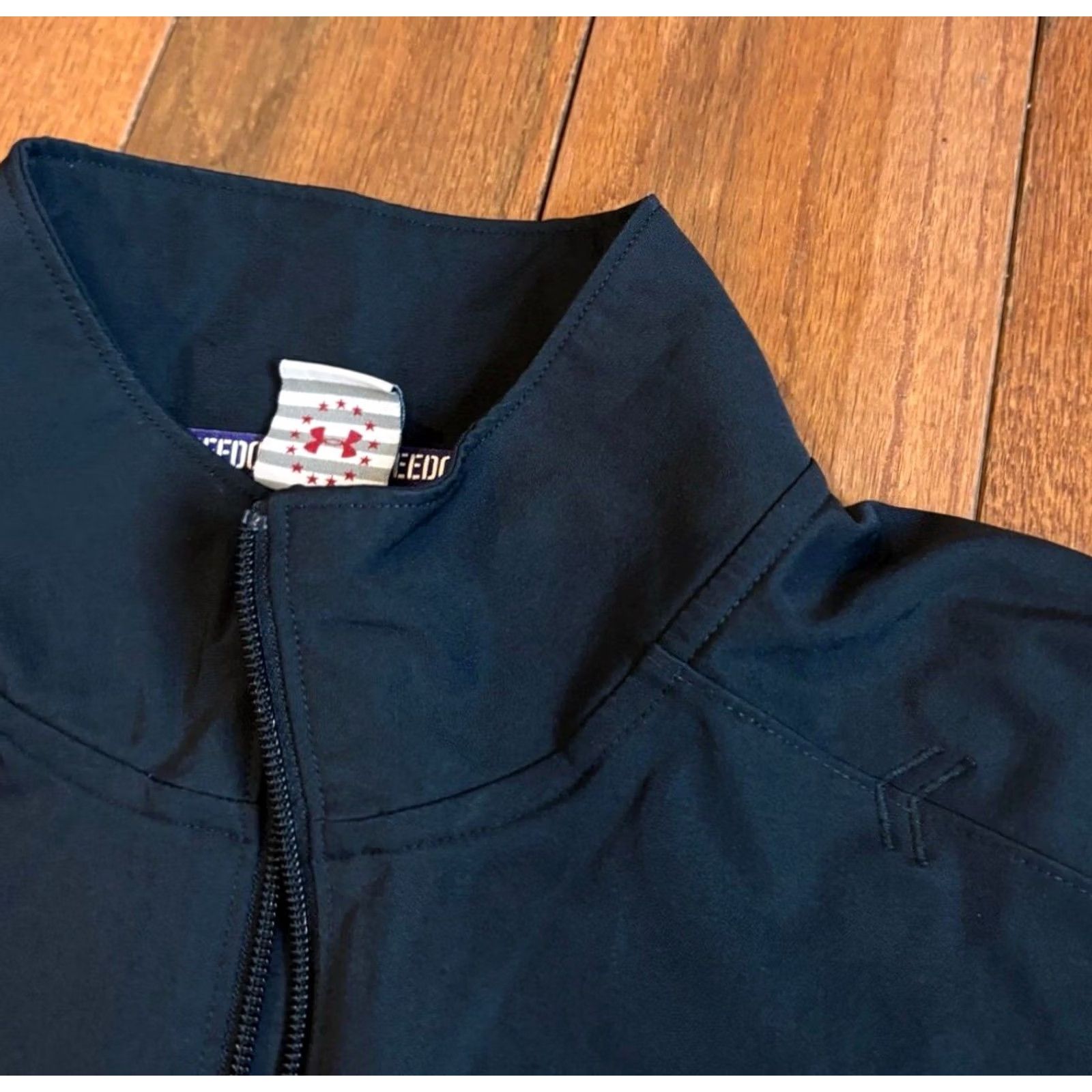 Under Armour VINTAGE Under Armour ColdGear Infrared 1/2 Zip Pullover Mens L Black/Nylon Jacket Size US L / EU 52-54 / 3 - 4 Thumbnail
