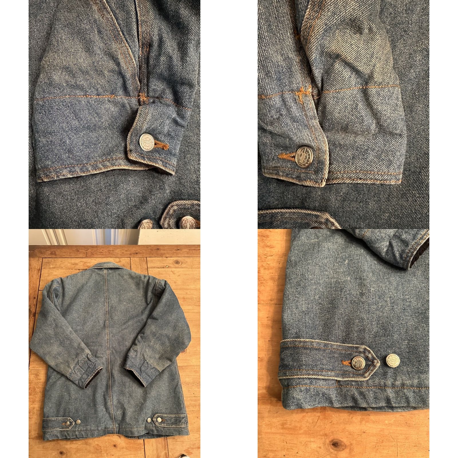 Vintage VINTAGE KaOS 80s Denim Button Up Jacket Women’s Small Sherpa Size S / US 4 / IT 40 - 9 Thumbnail