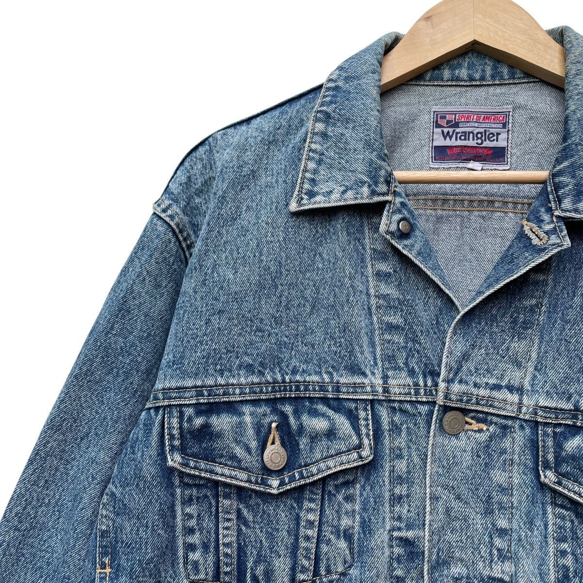 Wrangler 💥Vintage Wrangler Spirit Of America Trucker Denim Jacket Size US M / EU 48-50 / 2 - 3 Thumbnail