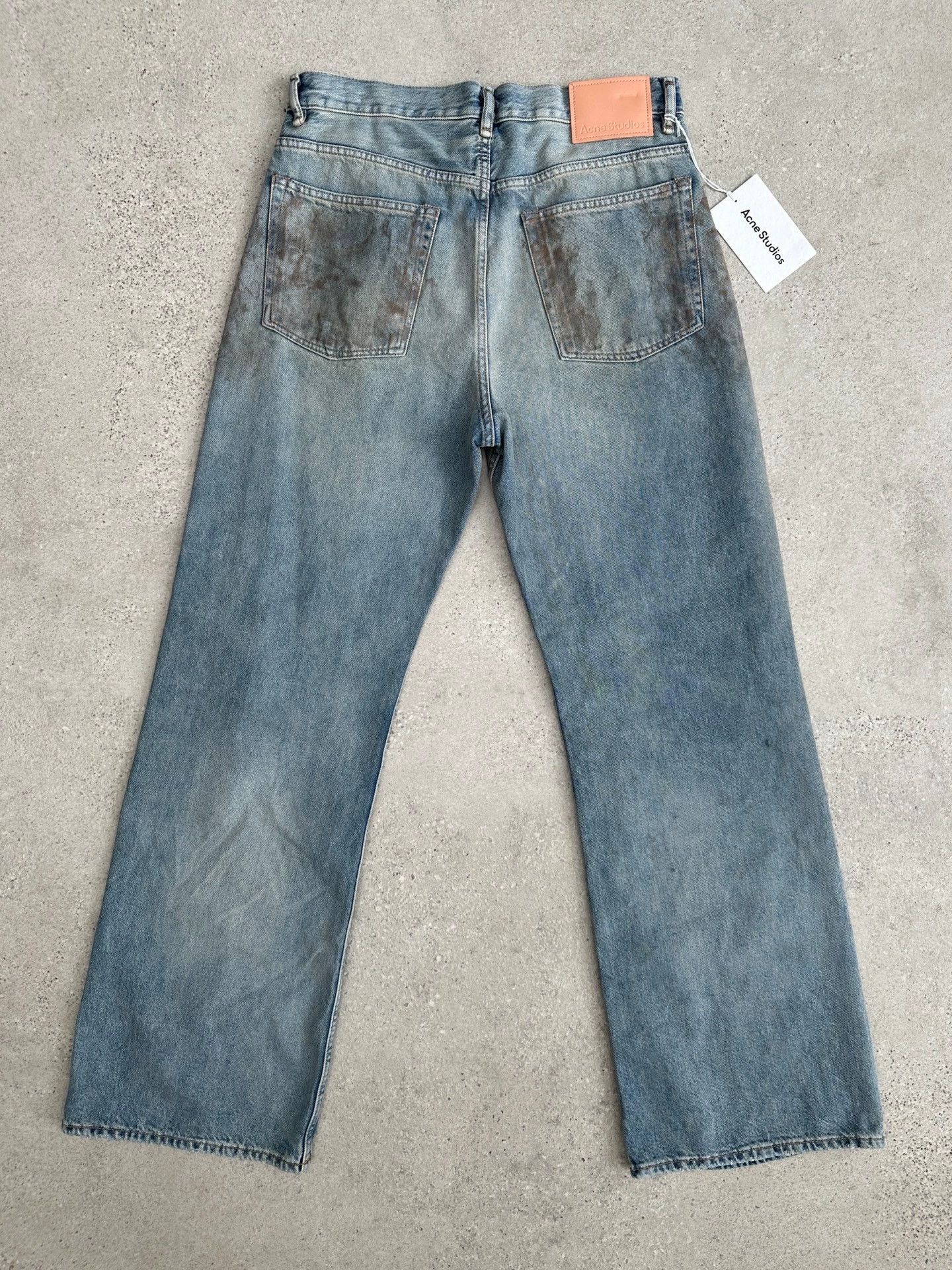 Acne Studios Acne Studios Mud-Dyed Distressed Wide Jeans 31/32 Size US 31 - 4 Thumbnail
