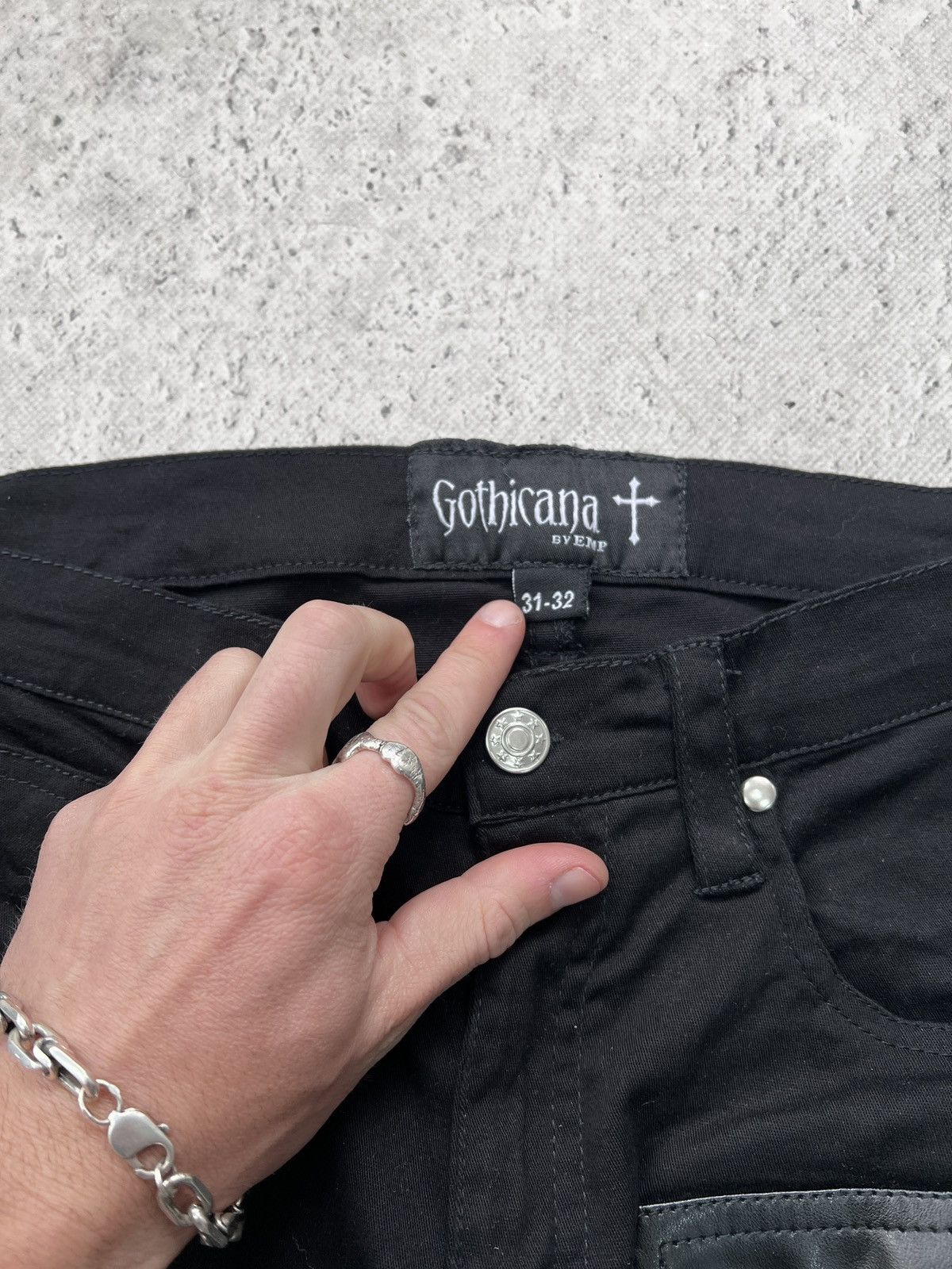 Le Grande Bleu (L.G.B.) × Tripp NYC × Vintage Vintage Tripp NYC Bondage Punk Gothic pants 3 CARTI STYLE Size US 32 / EU 48 - 5 Thumbnail