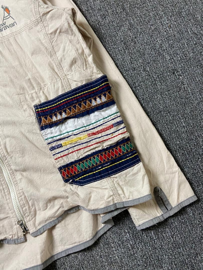 go slow caravan Go Slow Caravan Distinctive Pattern Hooded Jacket (193) Size US XS / EU 42 / 0 - 10 Thumbnail