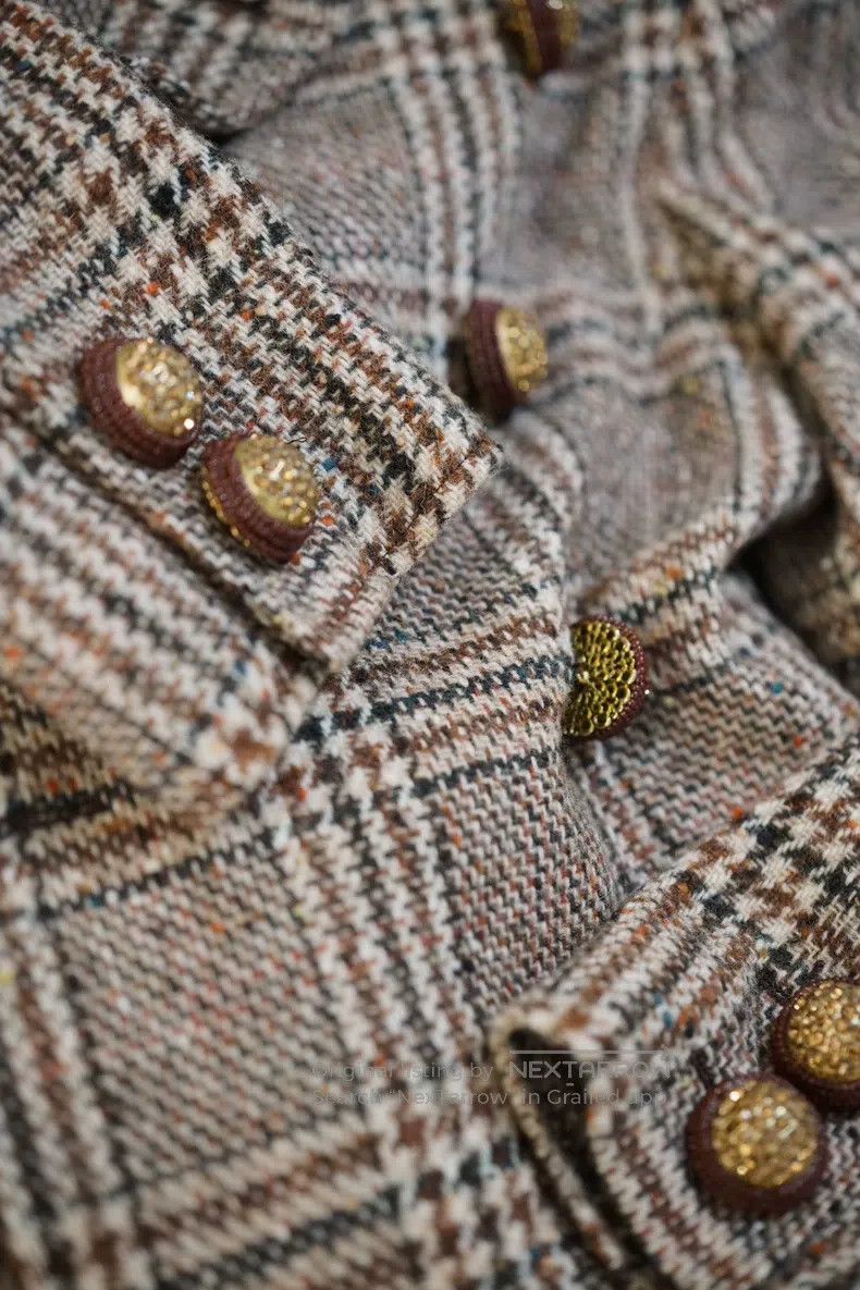 Valentino Valentino Plaid wool tweed coat set Size M / US 6-8 / IT 42-44 - 4 Thumbnail