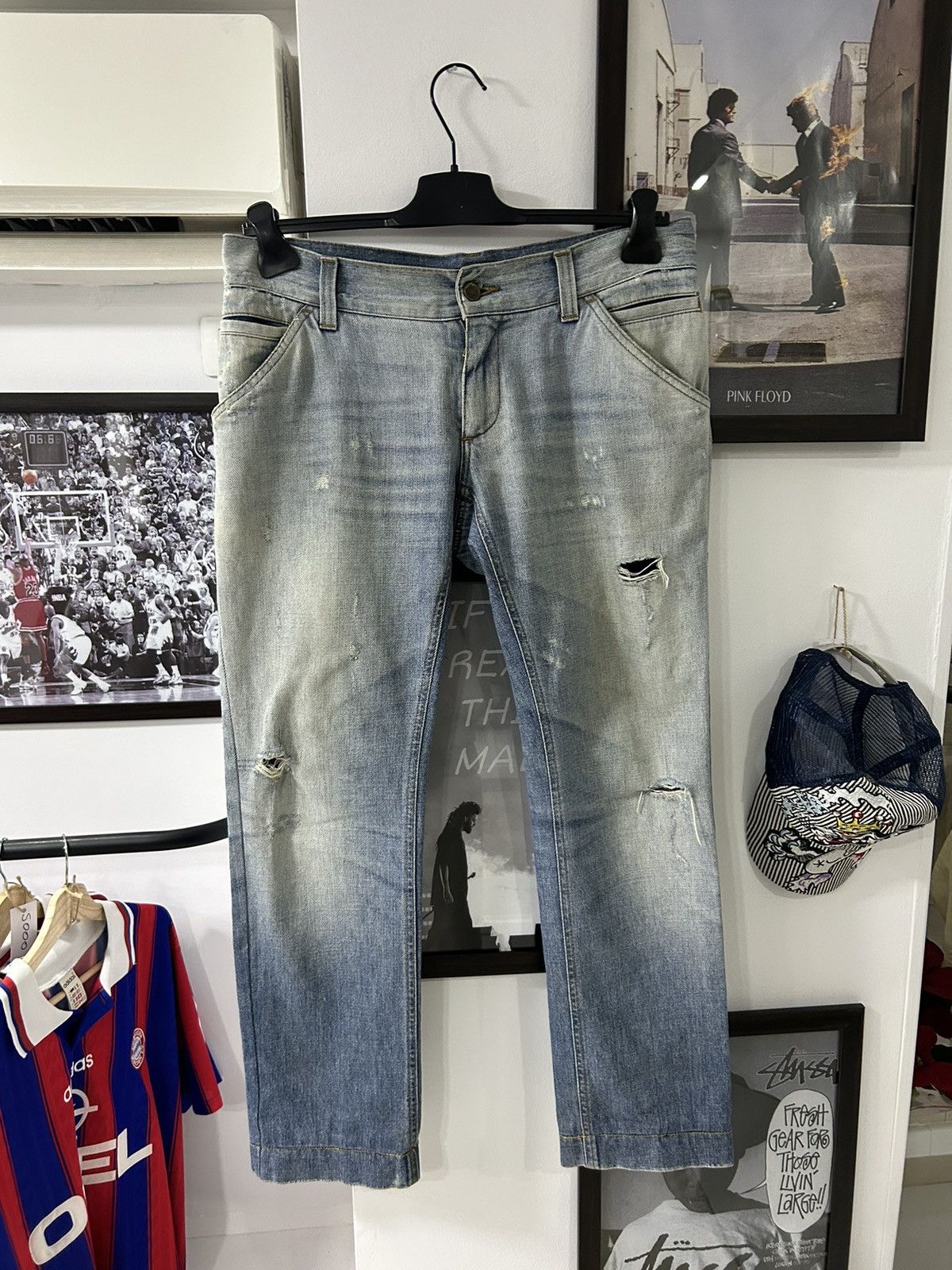 image of Archival Clothing x Dolce Gabbana Vintage Denim Pants in Blue, Men's (Size 33)