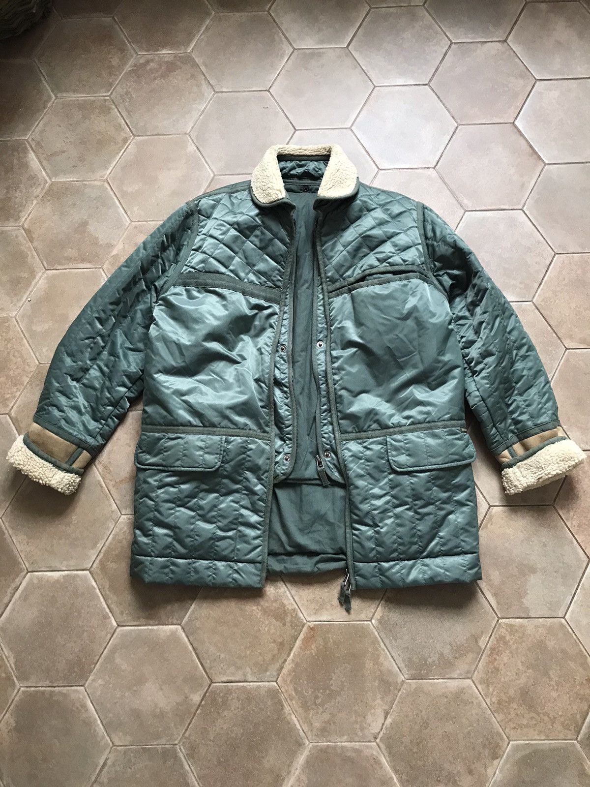 image of Chevignon Cosmos Jacket Coat in Green, Men's (Size Medium)