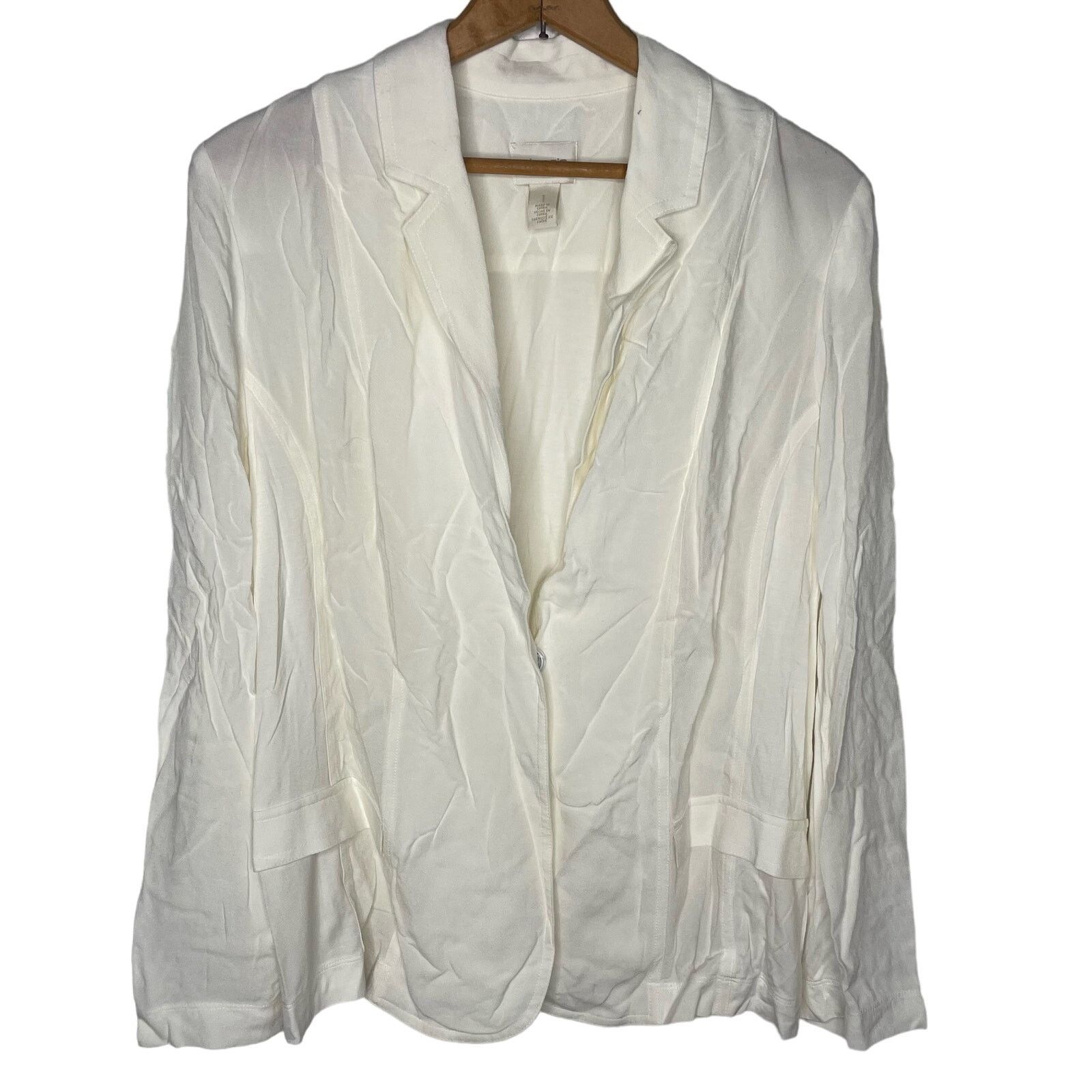 Chicos Chico’s Rayon Blazer Size L / US 10 / IT 46 - 1 Thumbnail