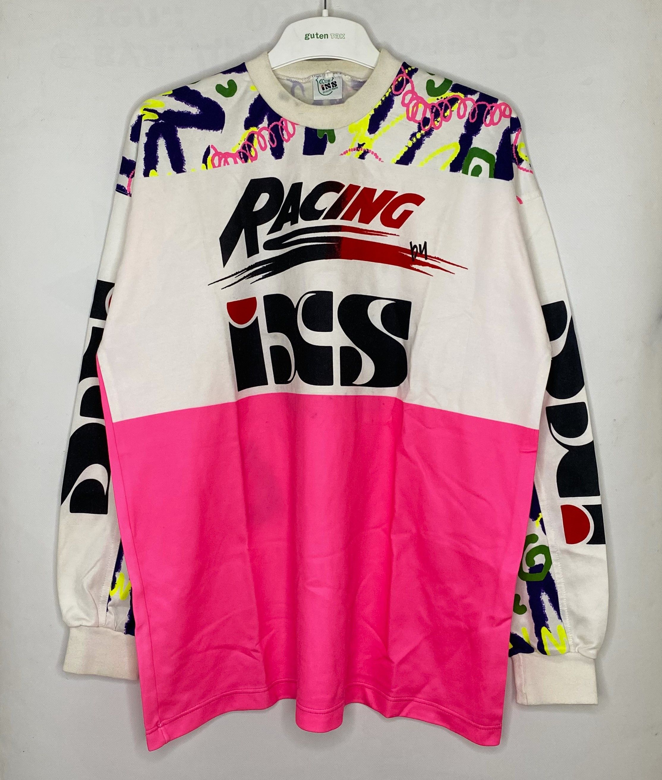 Vintage RACING BY IXS MOTOCROSS TEAM JERSEY SHIRT VINTAGE 1980'S Size US L / EU 52-54 / 3 - 1 Thumbnail