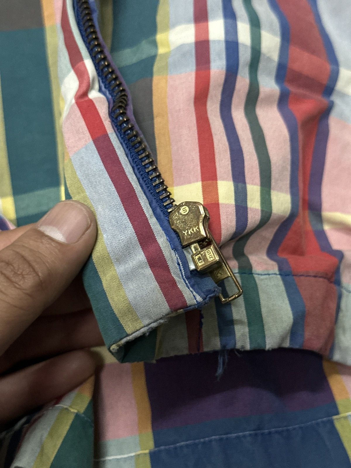 Polo Ralph Lauren Vintage Polo Ralph Lauren Plaid Zipper Light Jacket Size US M / EU 48-50 / 2 - 16 Thumbnail