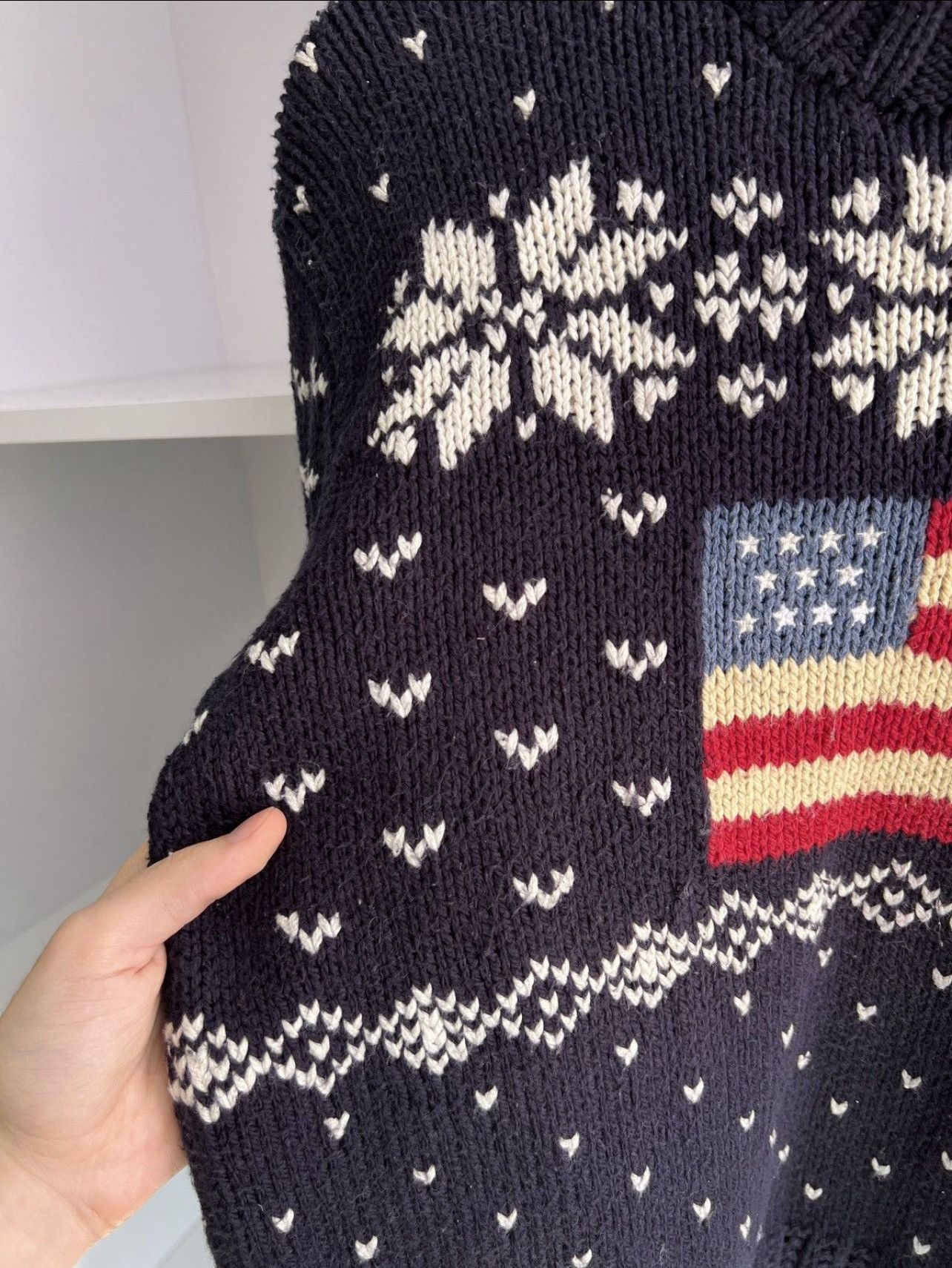 Other Vintage Polo Sport Sweater Women’s Navy American Flag Size M / US 6-8 / IT 42-44 - 5 Thumbnail