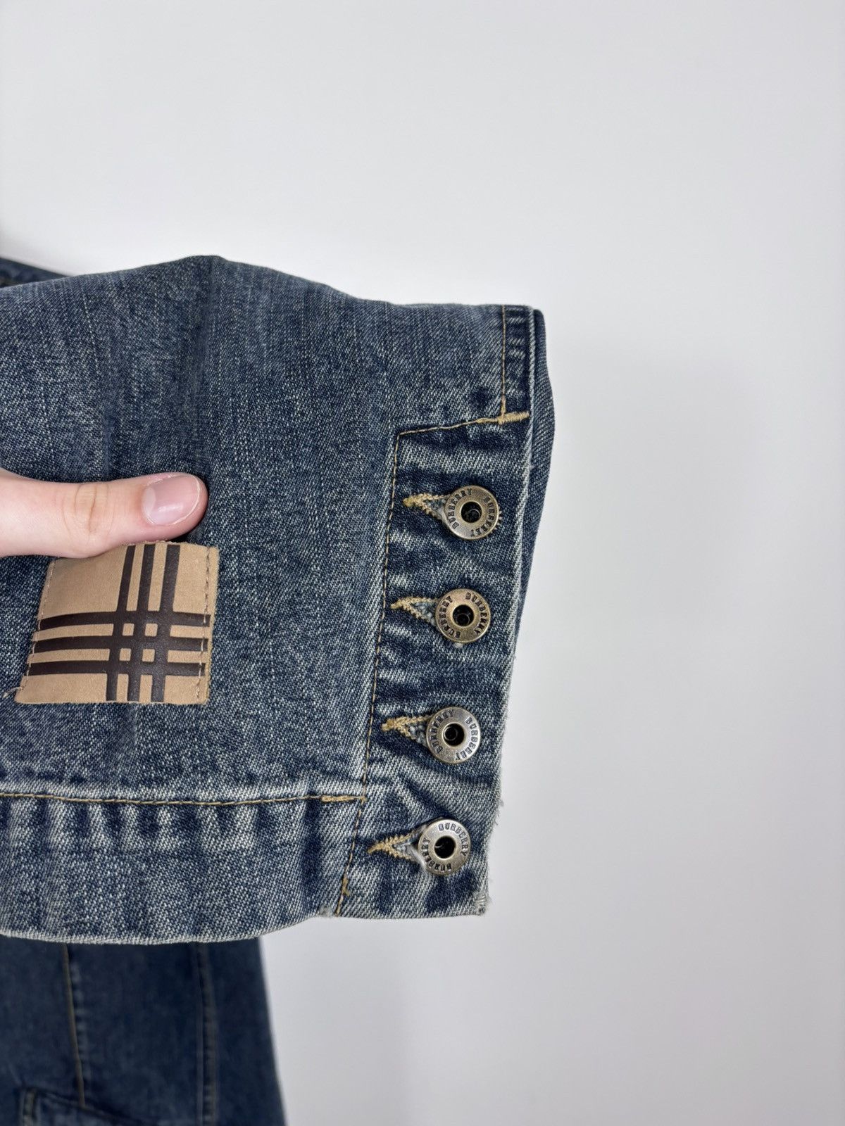 Burberry Burberry London Women’s Blue Denim Blazer Jacket Coat Size XL / US 12-14 / IT 48-50 - 11 Thumbnail