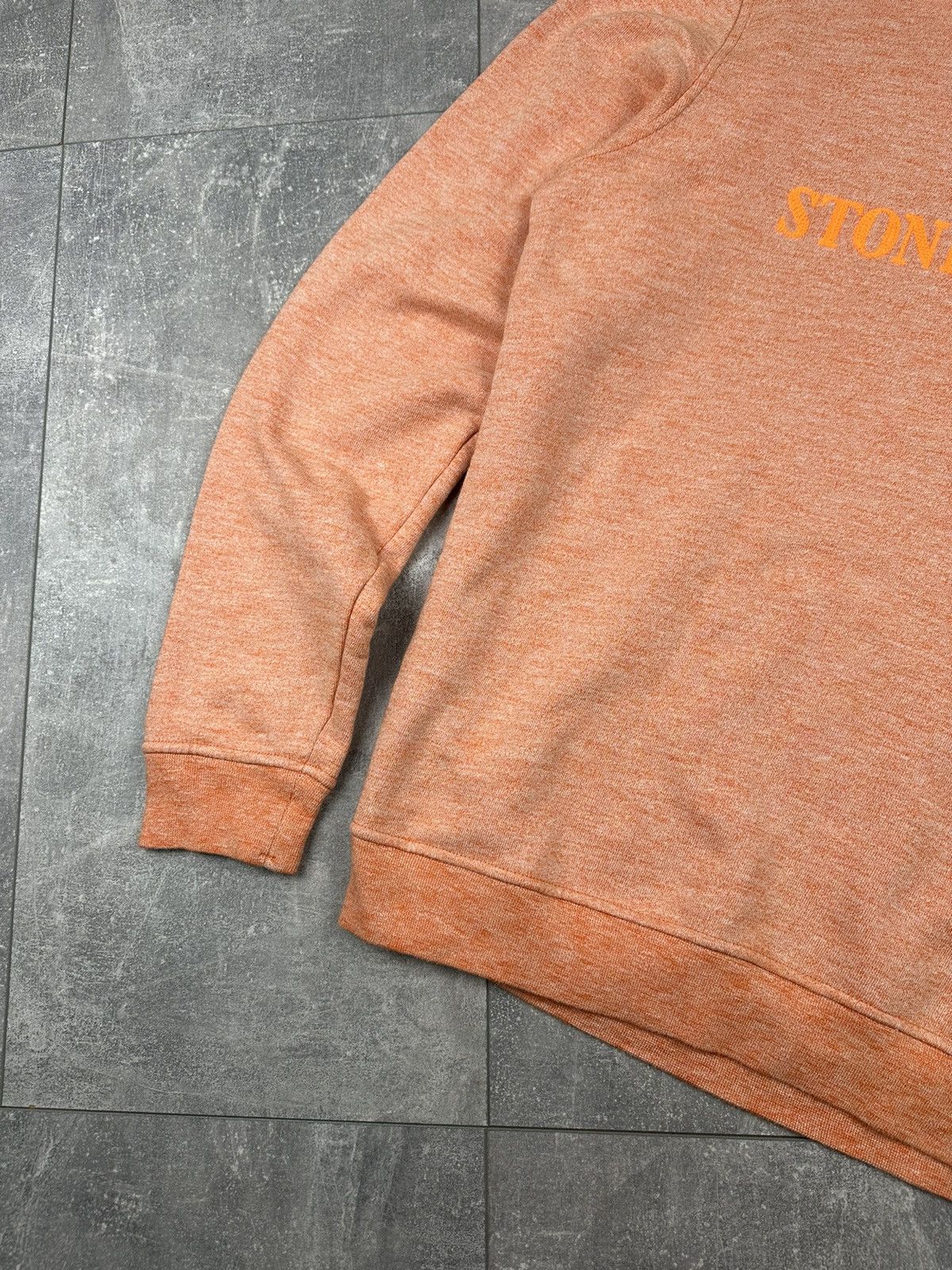Stone Island Stone Island Orange Big Logo Mens Luxury Hoodie Size US L / EU 52-54 / 3 - 2 Thumbnail
