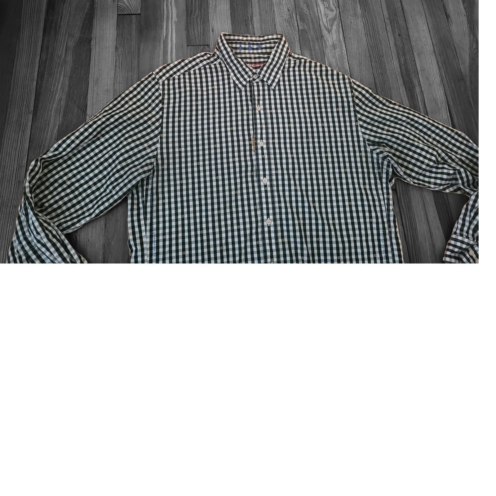 Robert Graham Robert Graham Checkered black shirt mens 2XL. Size US XXL / EU 58 / 5 - 4 Thumbnail