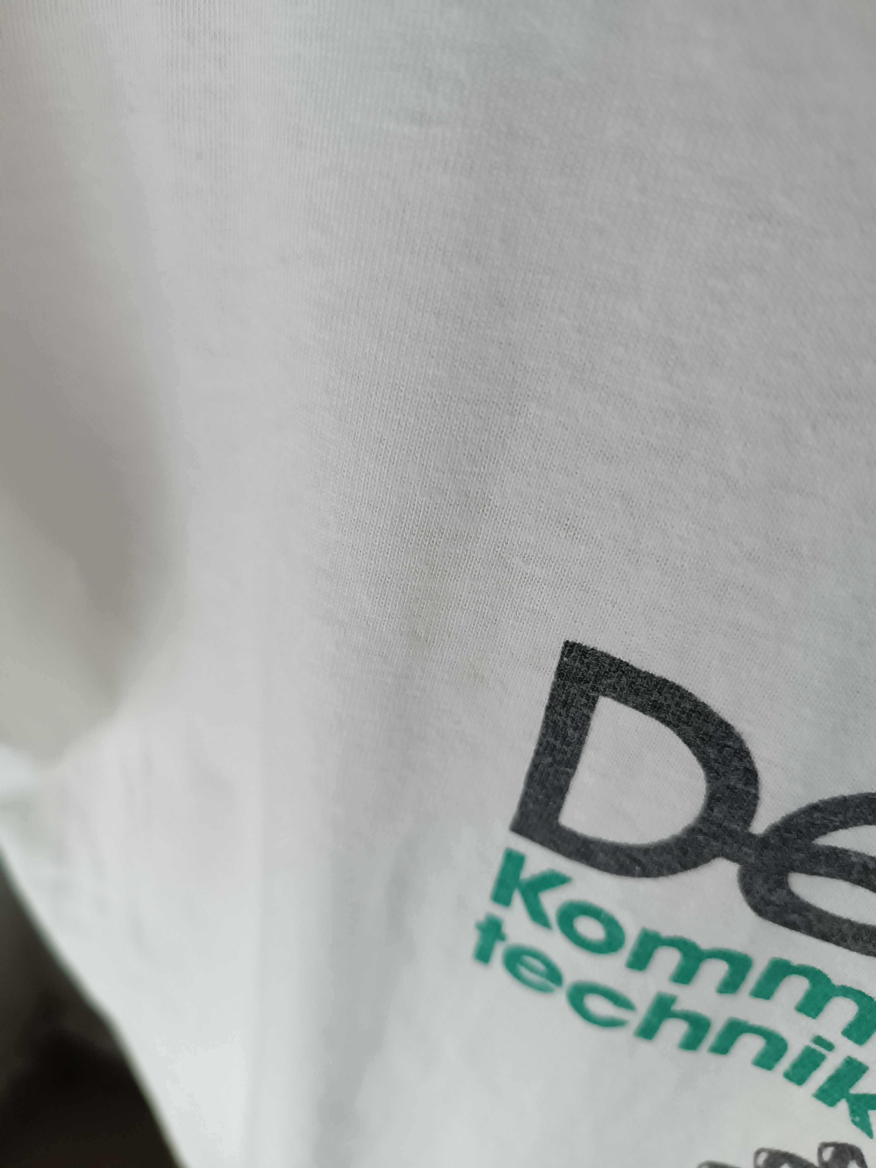 Other VINTAGE 90'S DeTeWe KOMMUNIKATIONS TECHNIK VERY RARE TEE Size US L / EU 52-54 / 3 - 14 Thumbnail