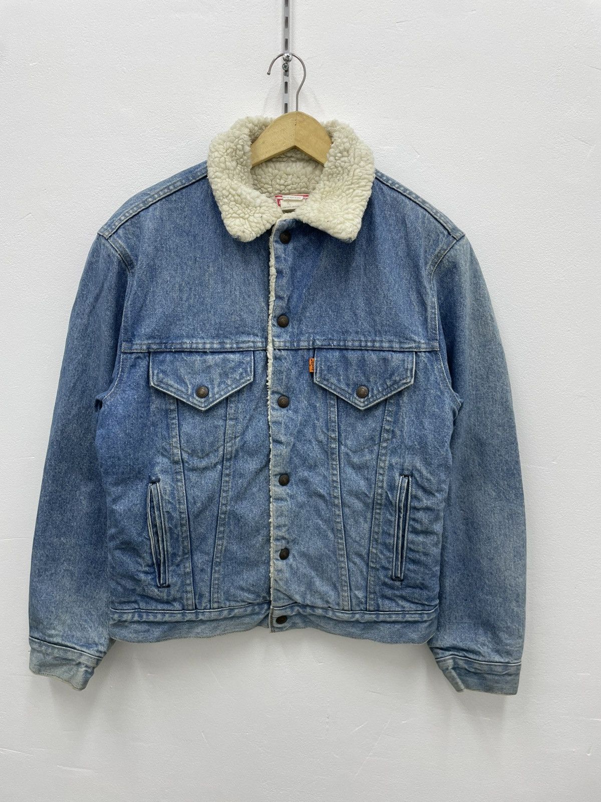Levi's × Supreme Supreme Levi's Bleached Sherpa Trucker Jacket