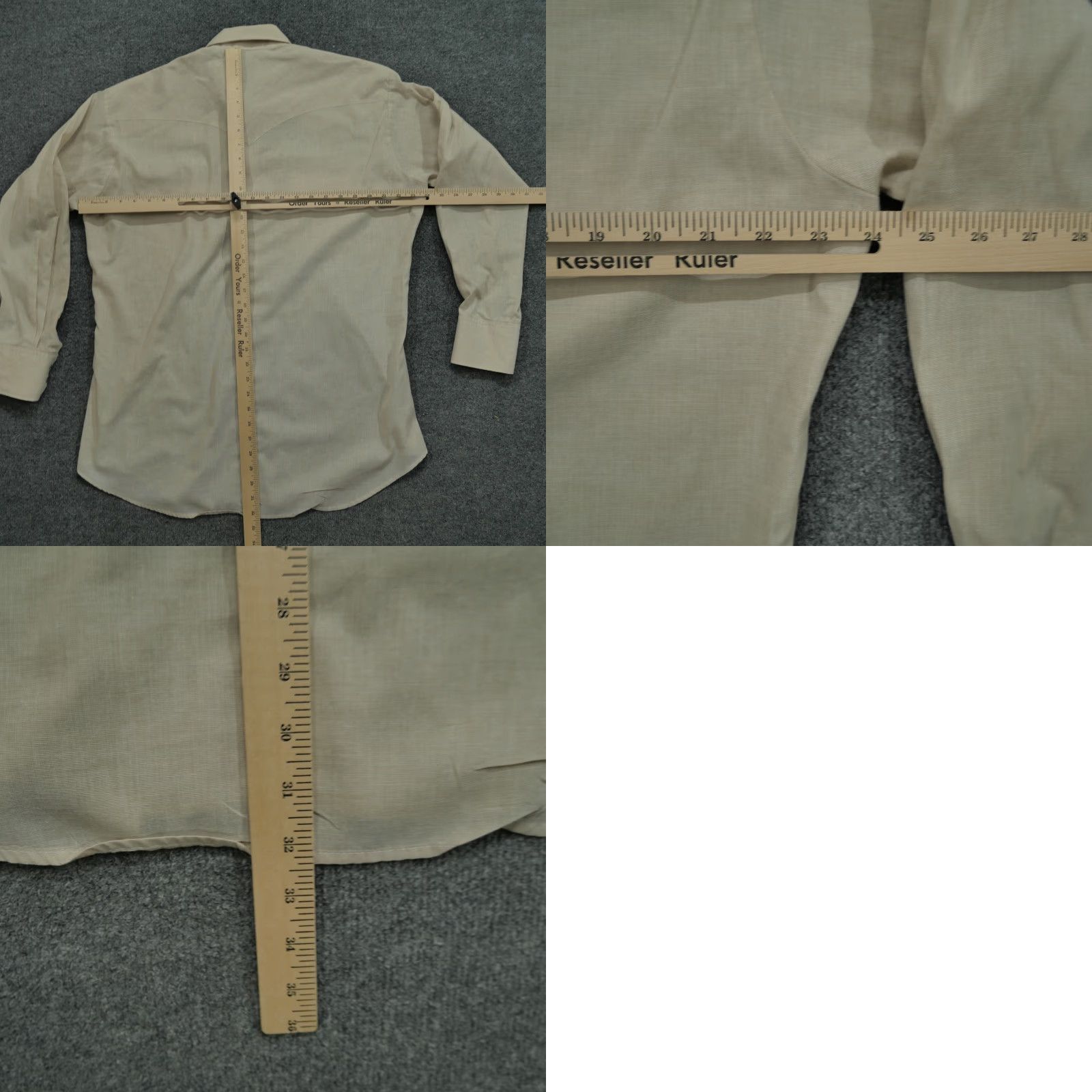Vintage VINTAGE Ruddock Shirts Mens 34 Tan Pearl Snap Western Cowboy Shirt Regular Classic 7/10 Mens Size US S / EU 44-46 / 1 - 8 Thumbnail