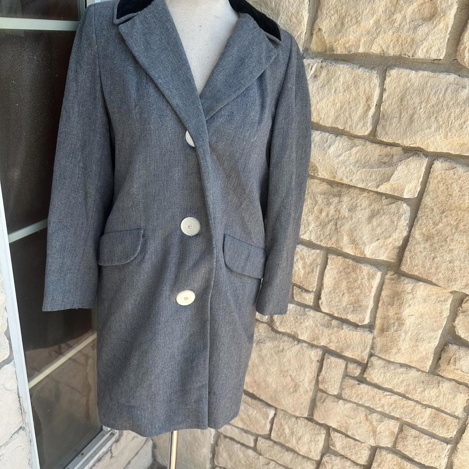 Other Grey 100% wool vintage 70s/80s single-breasted #70s80s Size US M / EU 48-50 / 2 - 1 Thumbnail