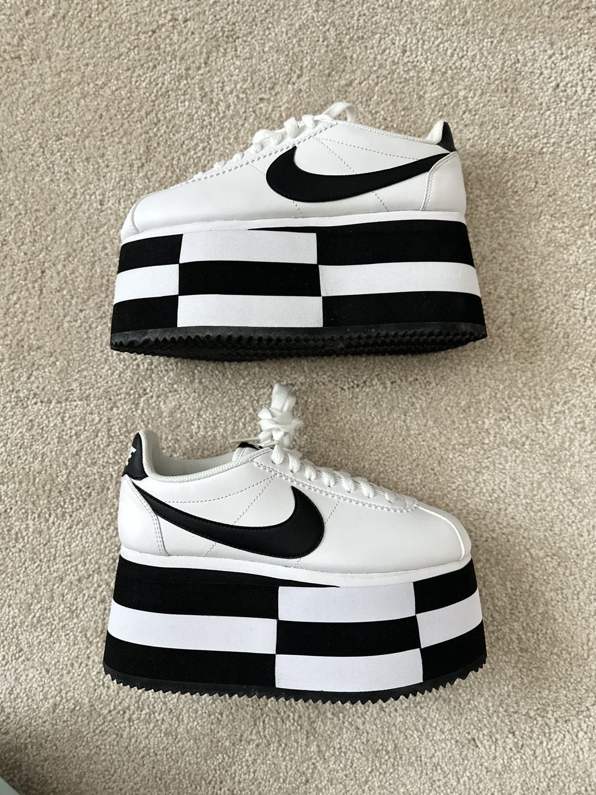 Comme des Garcons × Nike COMME des Garcons x Nike Wmns Cortez 'Check White' Size US 5 / IT 35 - 1 Thumbnail