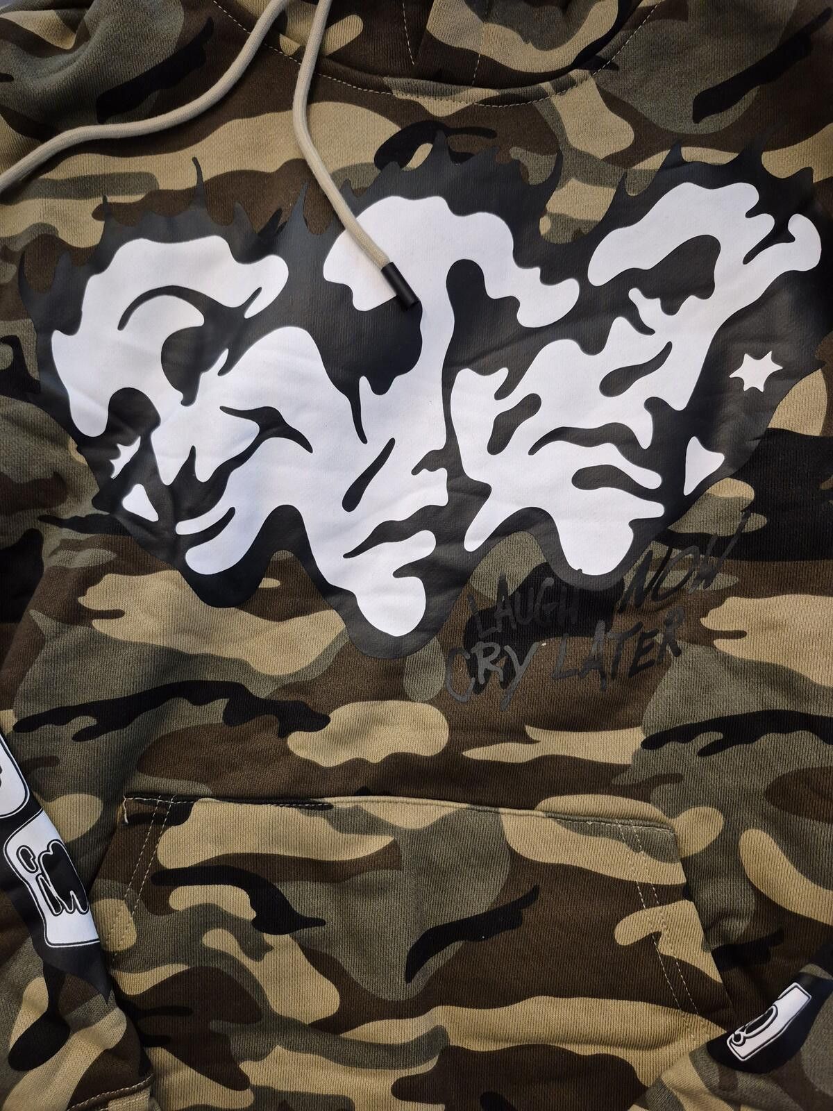 Asaali Asaali Camo Hoodie "Laugh Now Cry Later" Size US XS / EU 42 / 0 - 2 Thumbnail