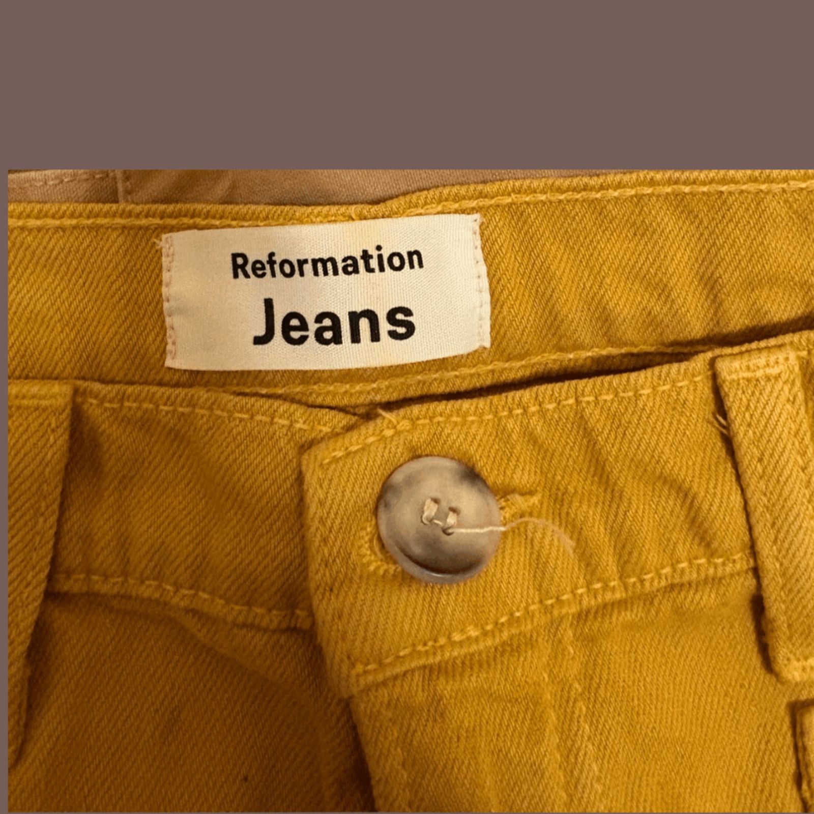 Reformation VTG Taylor Pant | Reformation Dijon Denim | Workwear Core Size 26" / US 2 / IT 38 - 2 Thumbnail