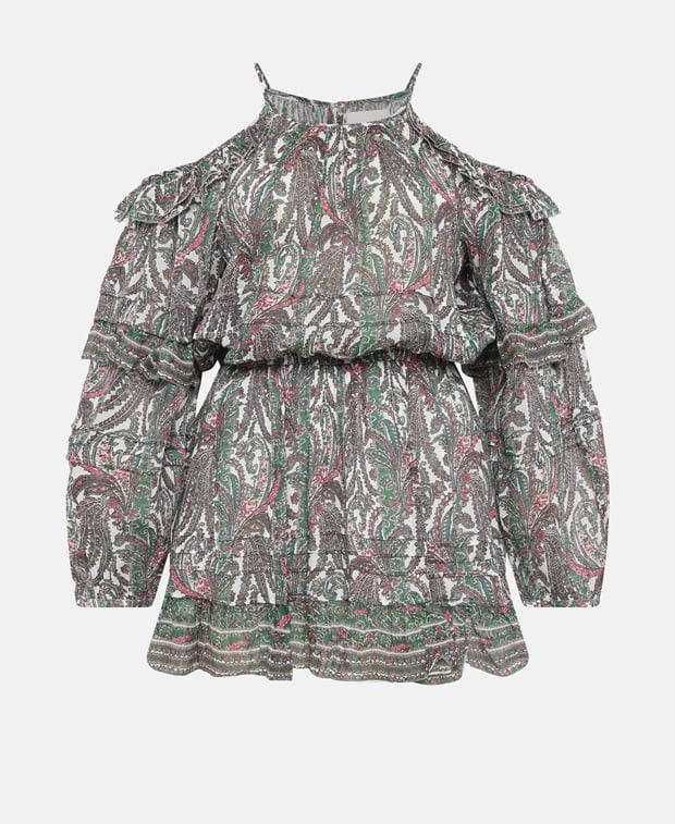 Silk-blend dress
