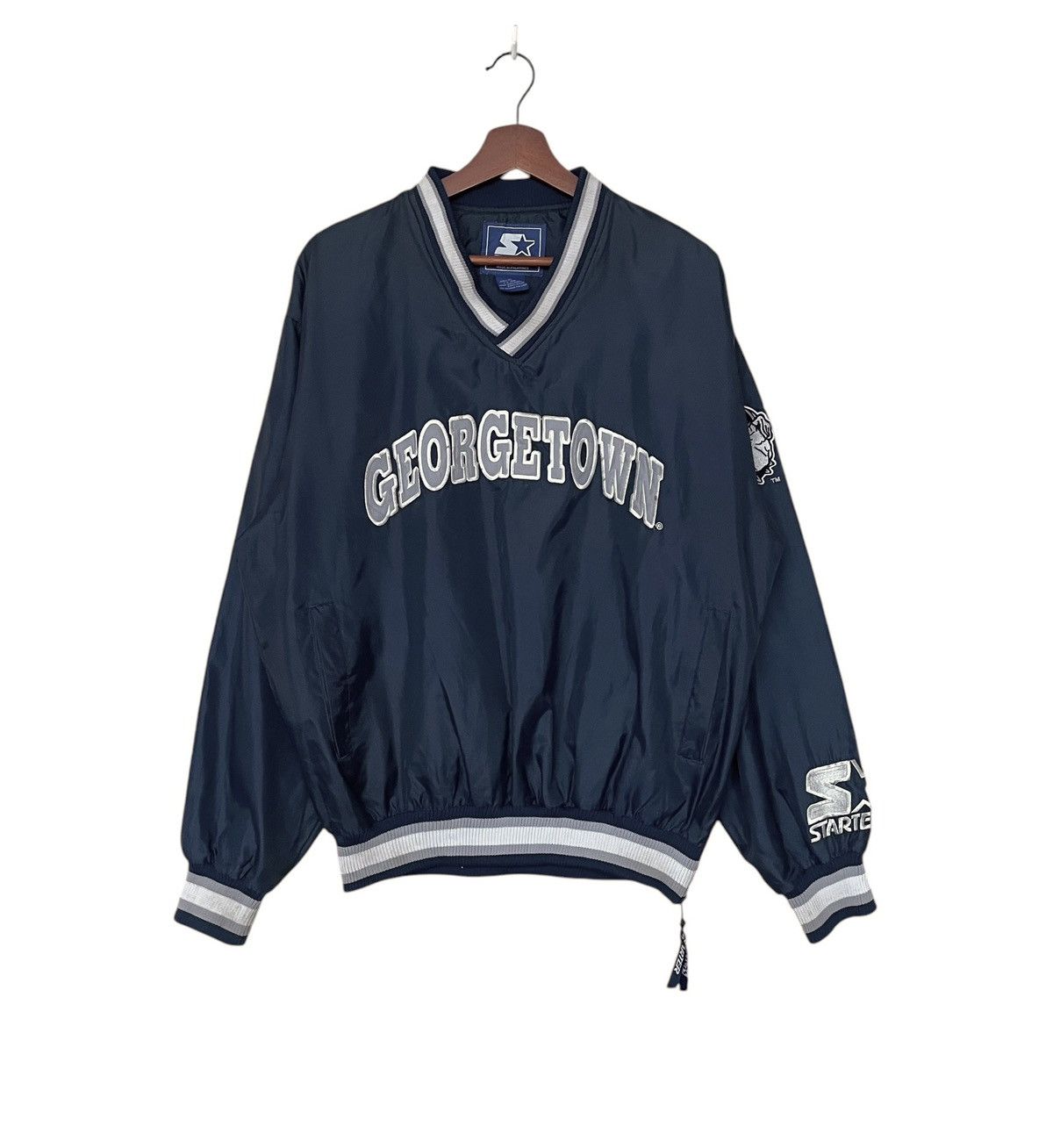 NFL × Starter × Vintage Vintage Brand Starter NFL Georgetown Sweatshirt 1990s Size US S / EU 44-46 / 1 - 1 Thumbnail