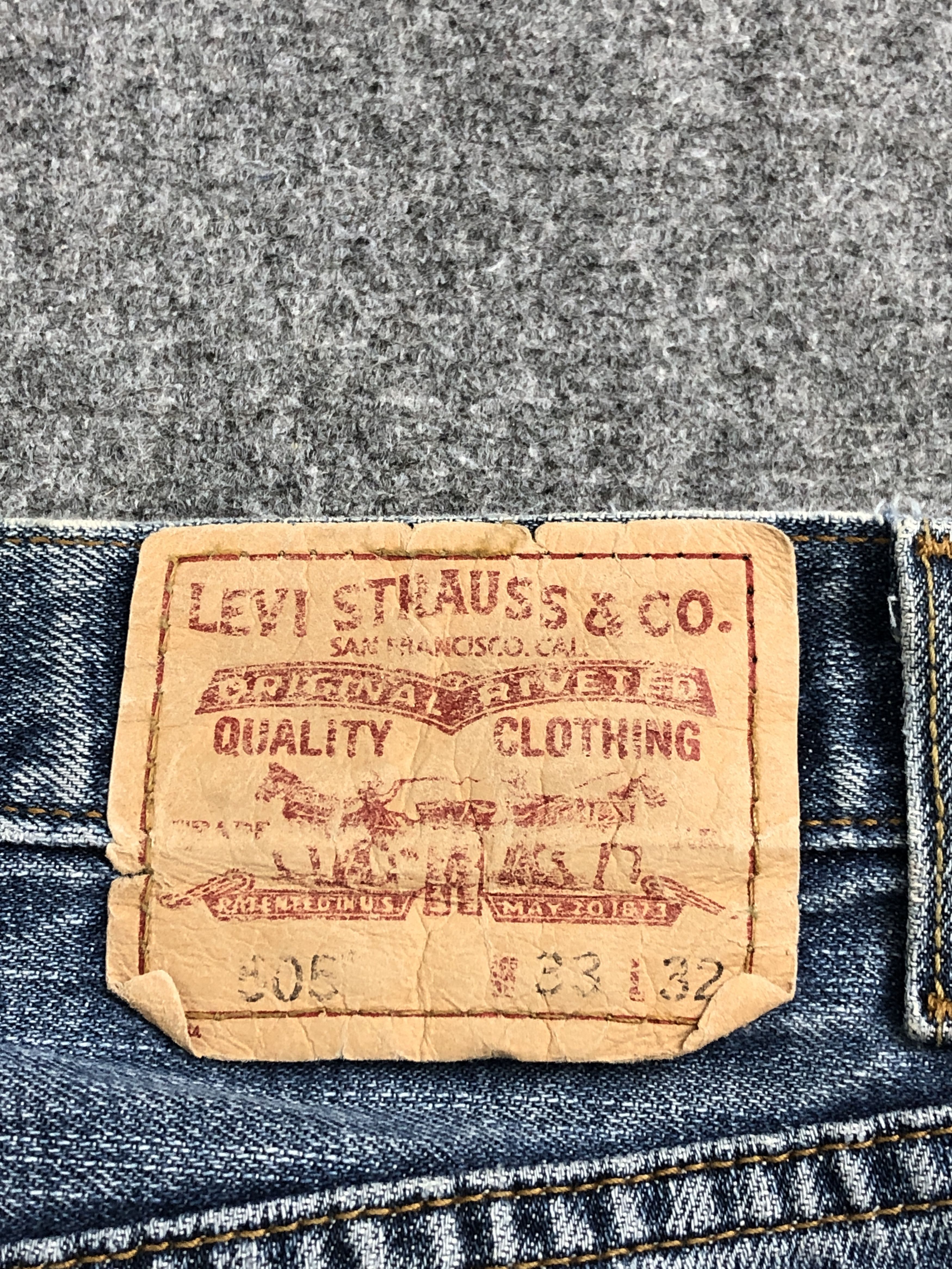 Levi's Vintage Distressed Levis 505 Blue Denim Jeans DP2529 Size US 32 / EU 48 - 5 Thumbnail
