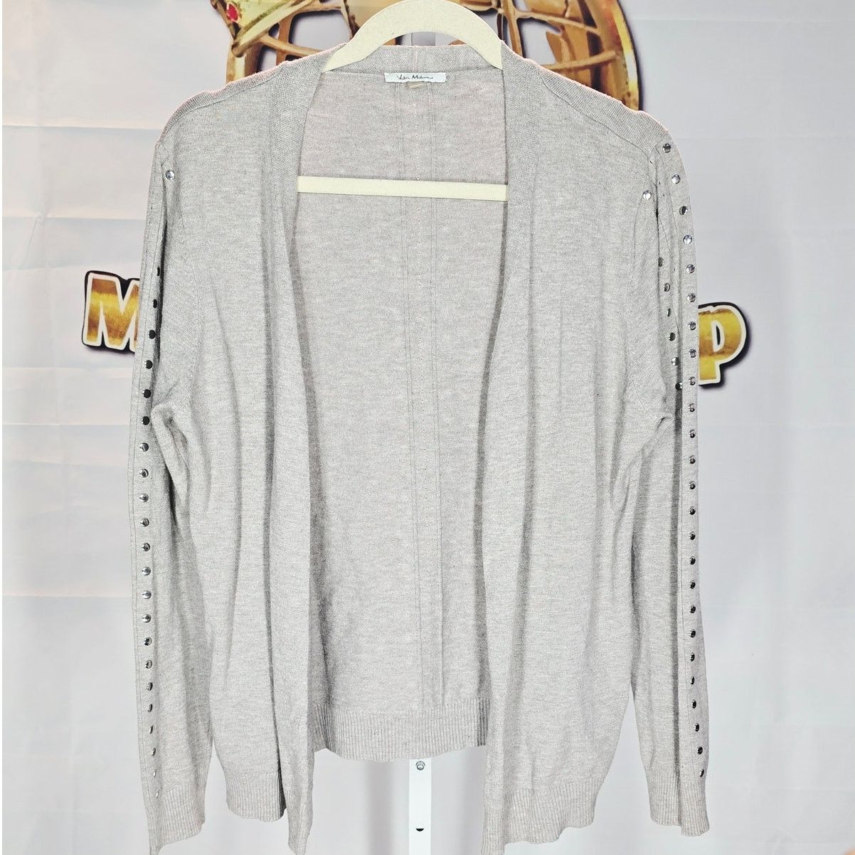 Other Vita Milano Light Brown Studded Cardigan Sweater XL Size XL / US 12-14 / IT 48-50 - 1 Thumbnail