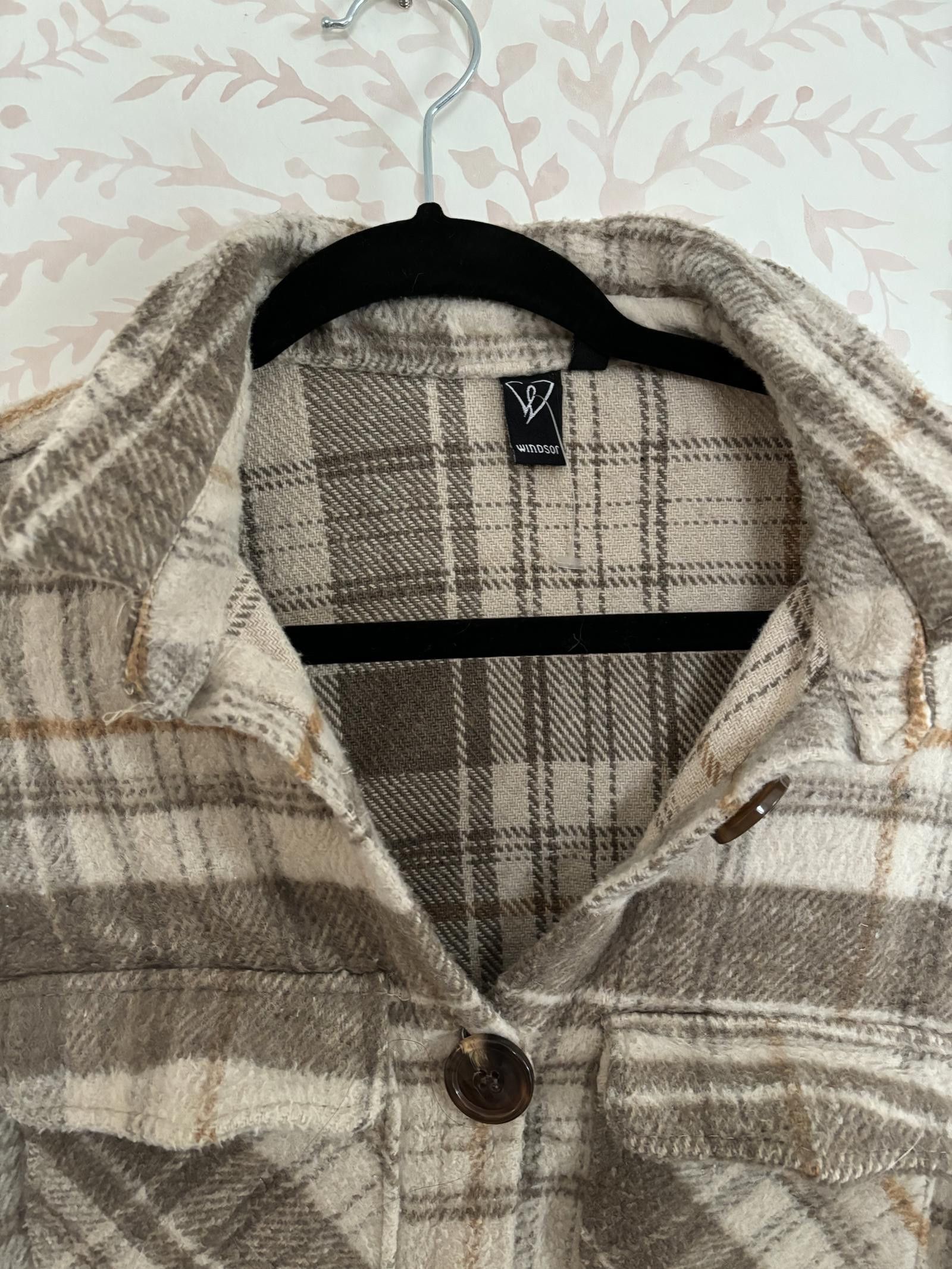 Other Windsor Warm Plaid Button-Up Shirt - Stylish and Cozy L Size L / US 10 / IT 46 - 2 Thumbnail