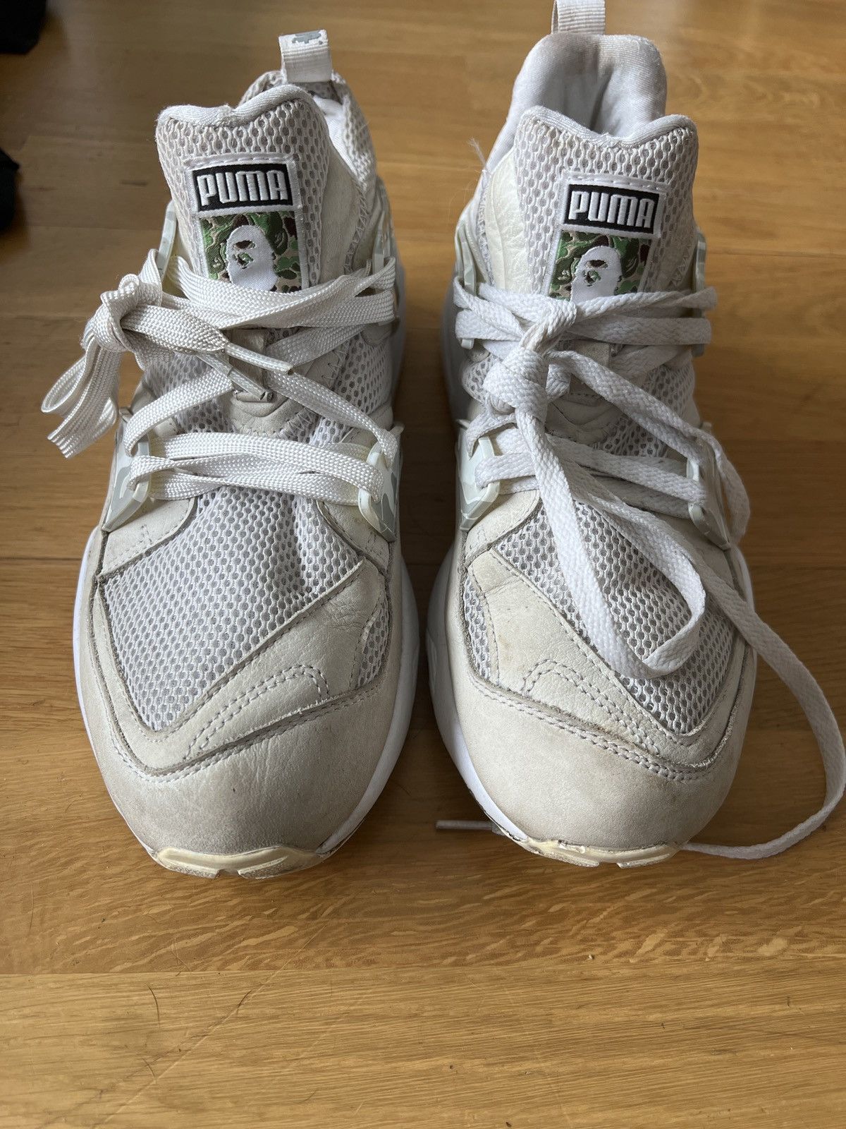 Bape × Puma Bape x Puma camo white trainers Size US 8.5 / EU 41-42 - 3 Thumbnail