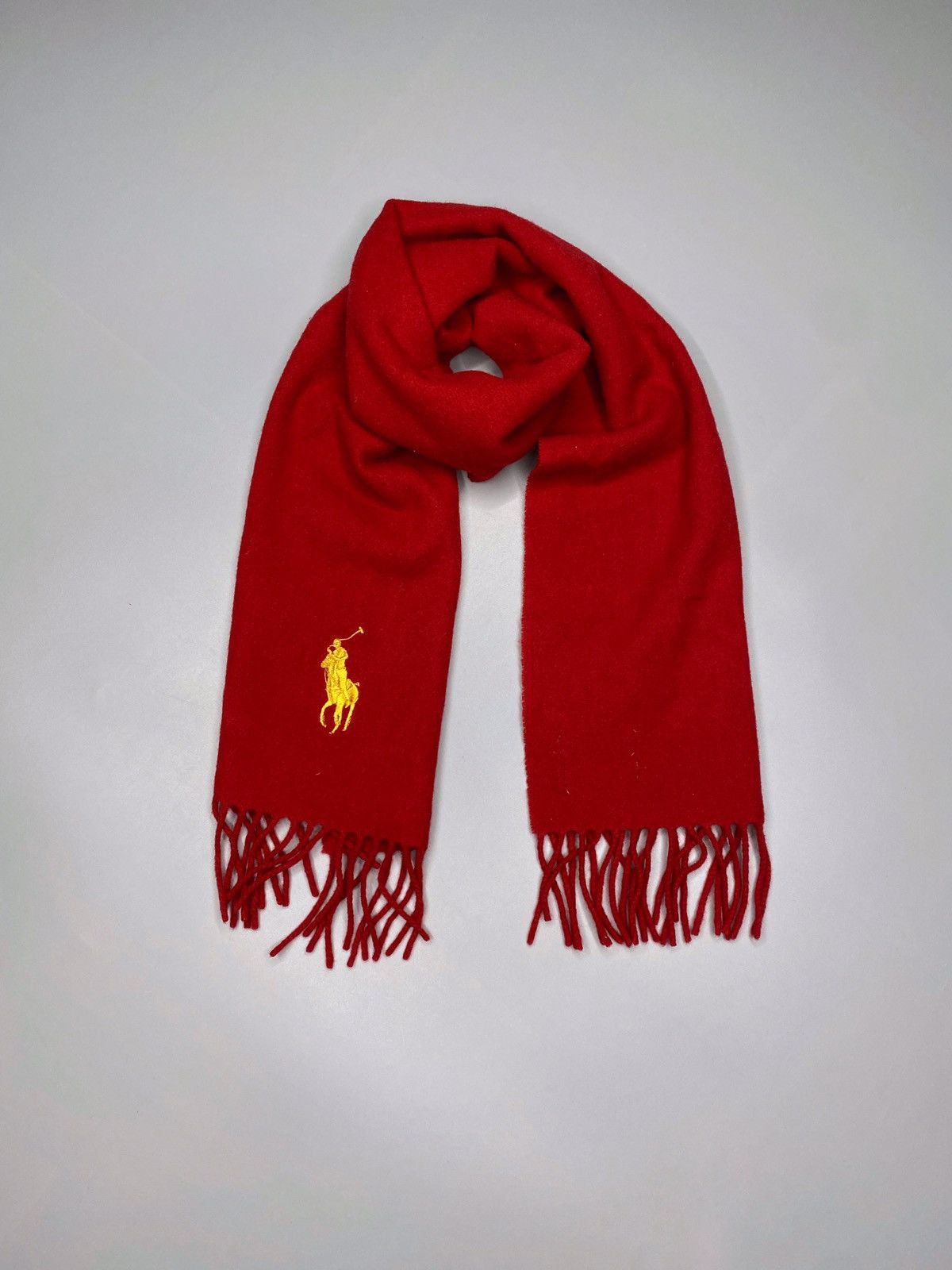 Polo Ralph Lauren × Vintage POLO RALPH LAUREN SCARF MUFFLER WOOL Size ONE SIZE - 1 Thumbnail