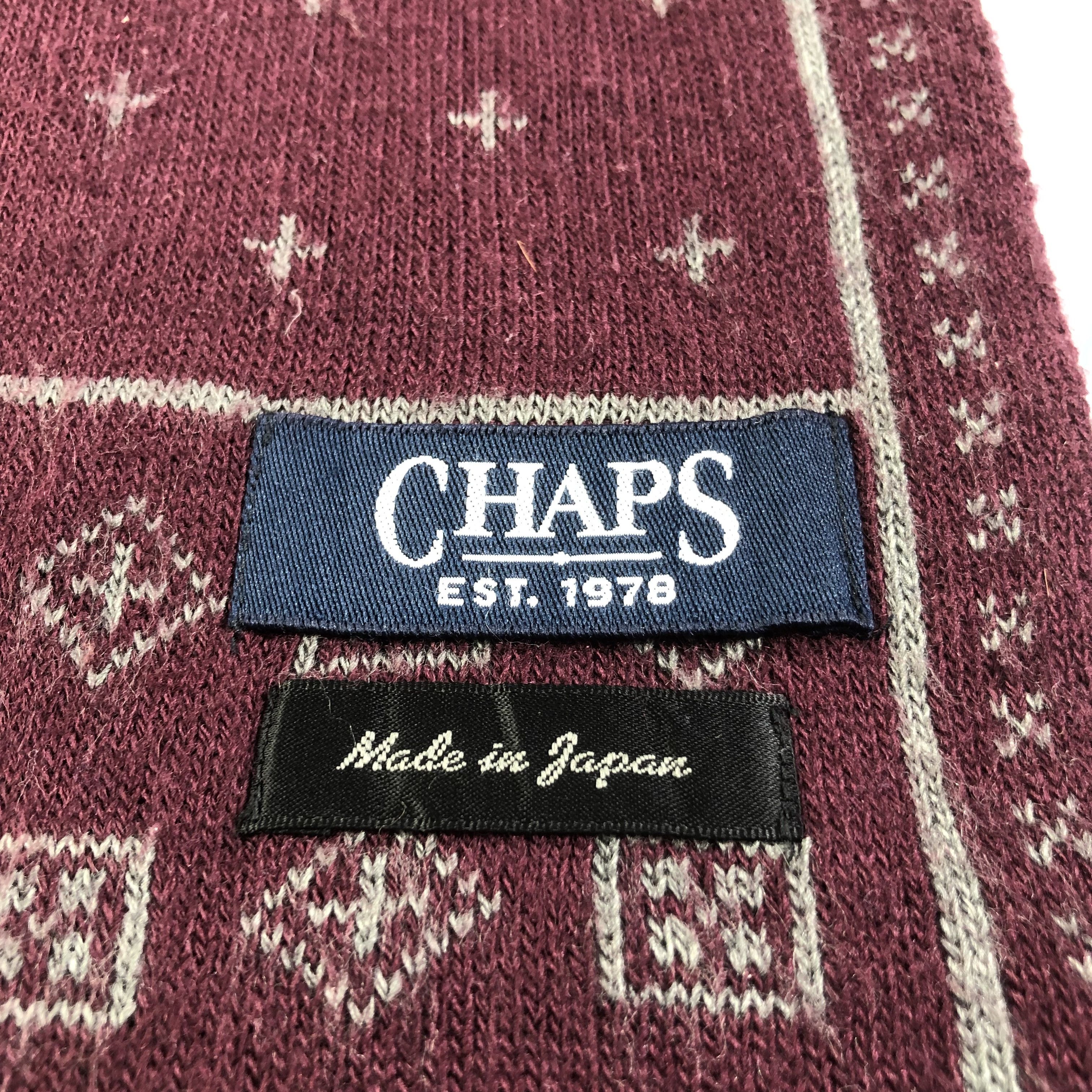 Chaps Chaps Wool Scarf Muffler V1538 Size ONE SIZE - 4 Thumbnail
