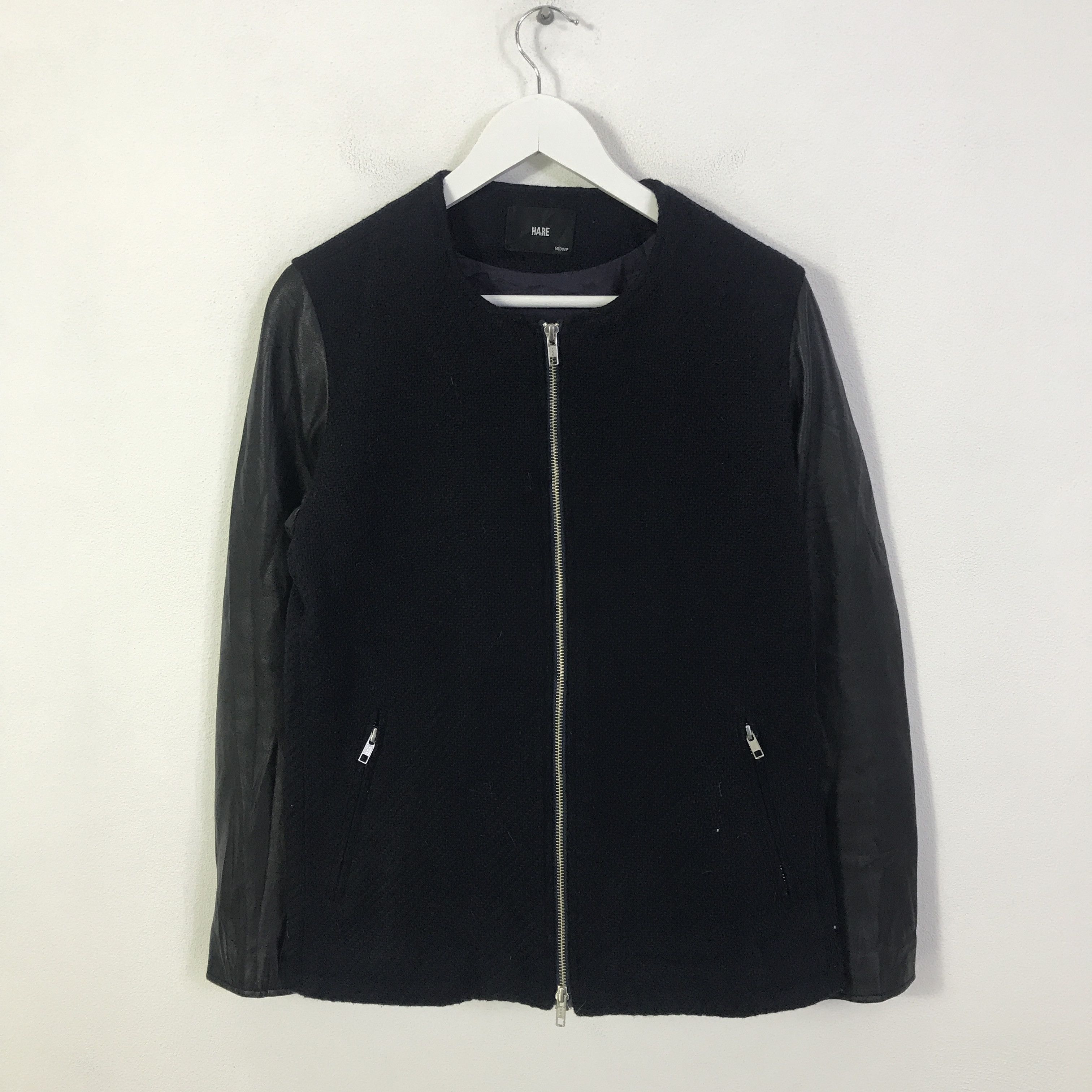 HARE Vtg Hare Japan long sleeve leather jacket K94B18 Size US M / EU 48-50 / 2 - 1 Thumbnail