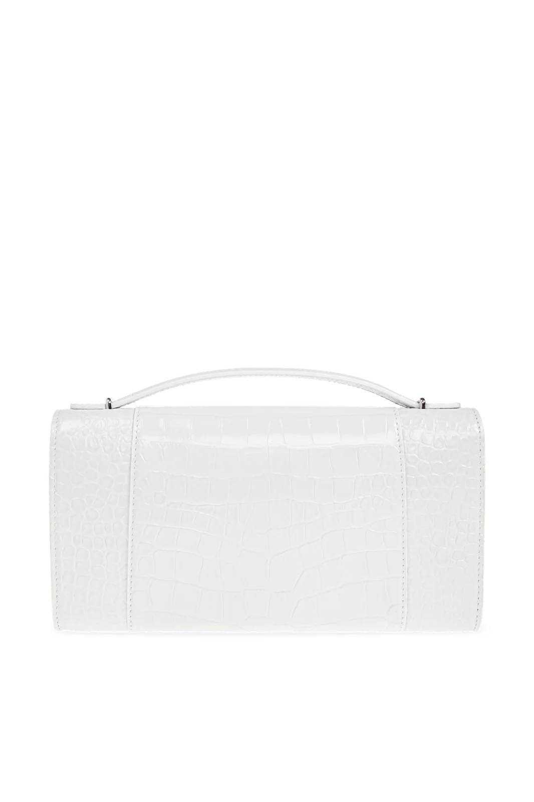 Balenciaga os11x1225 Size: OS / Logo Plaque Embossed Clutch Bag White Size ONE SIZE - 2 Thumbnail