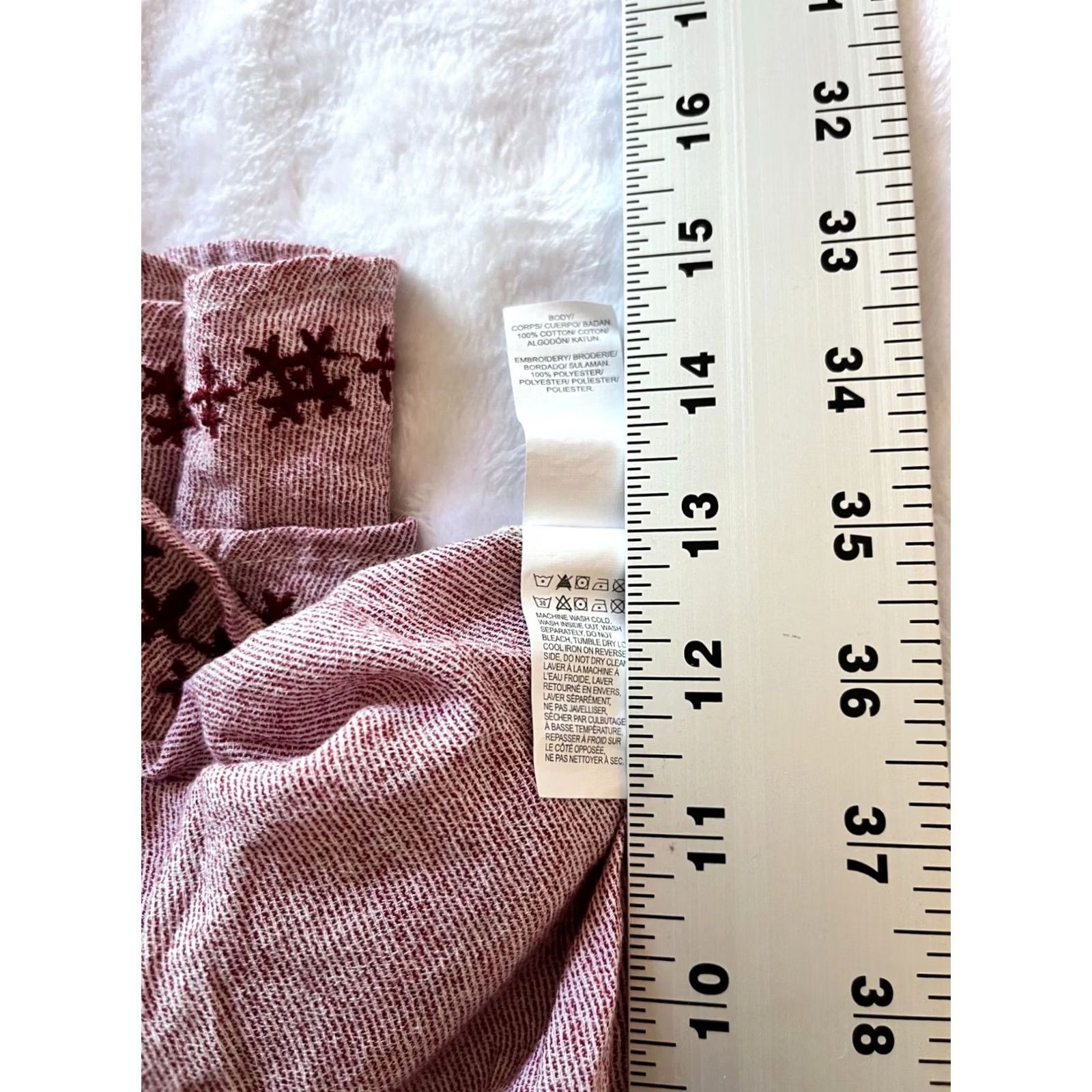 Lucky Brand Lucky Brand Womens Pink Boho Embroidered Bell Sleeve Off Shoulder Top Medium Size M / US 6-8 / IT 42-44 - 8 Thumbnail
