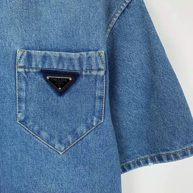 Prada Prada Size 38 Pocket logo triangle single-breasted lapel co Size US XXS / EU 40 - 4 Thumbnail