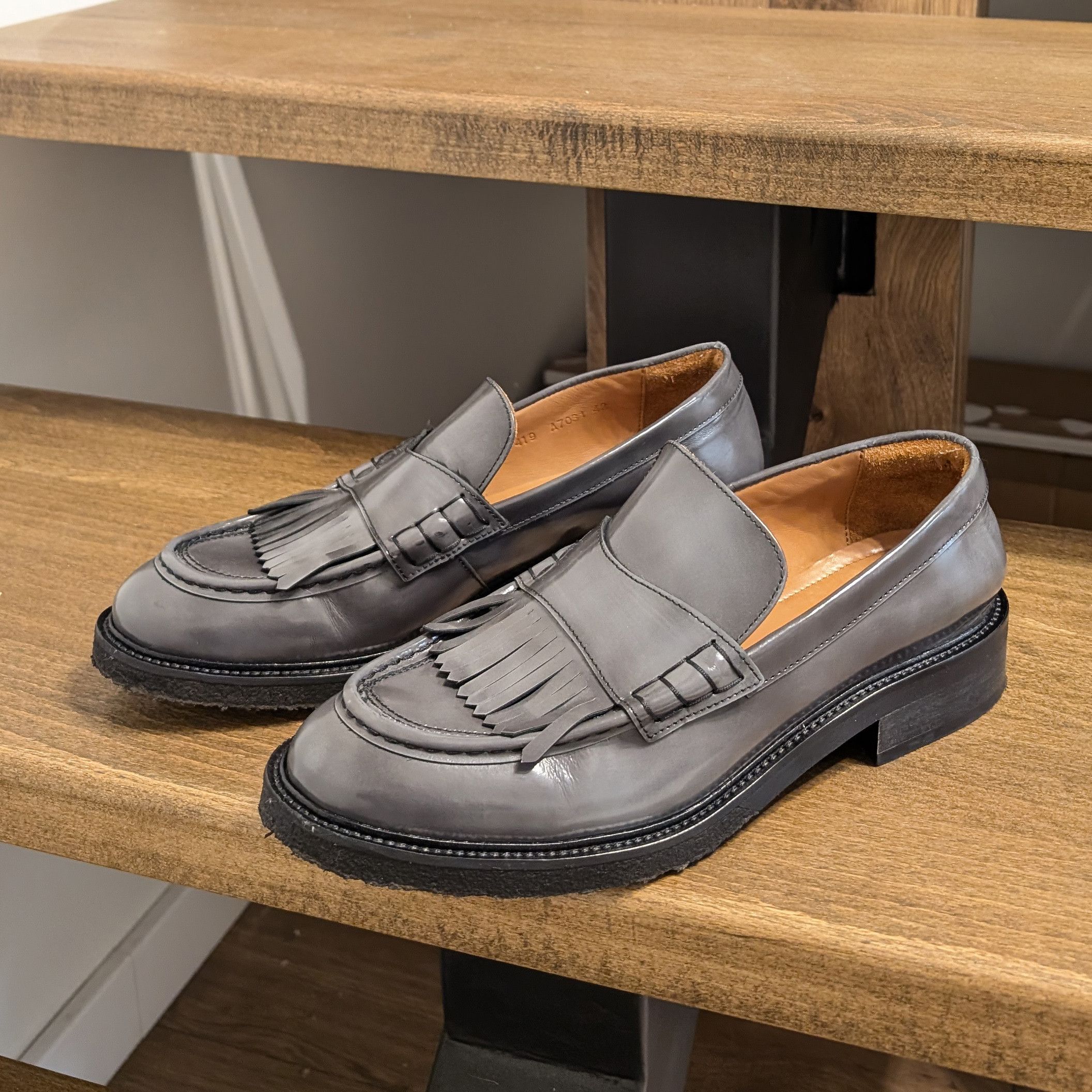 Billi Bi Billi Bi Copenhagen EU 42 Leather Loafers Slip-On Shoes Size US 12 / IT 42 - 4 Thumbnail