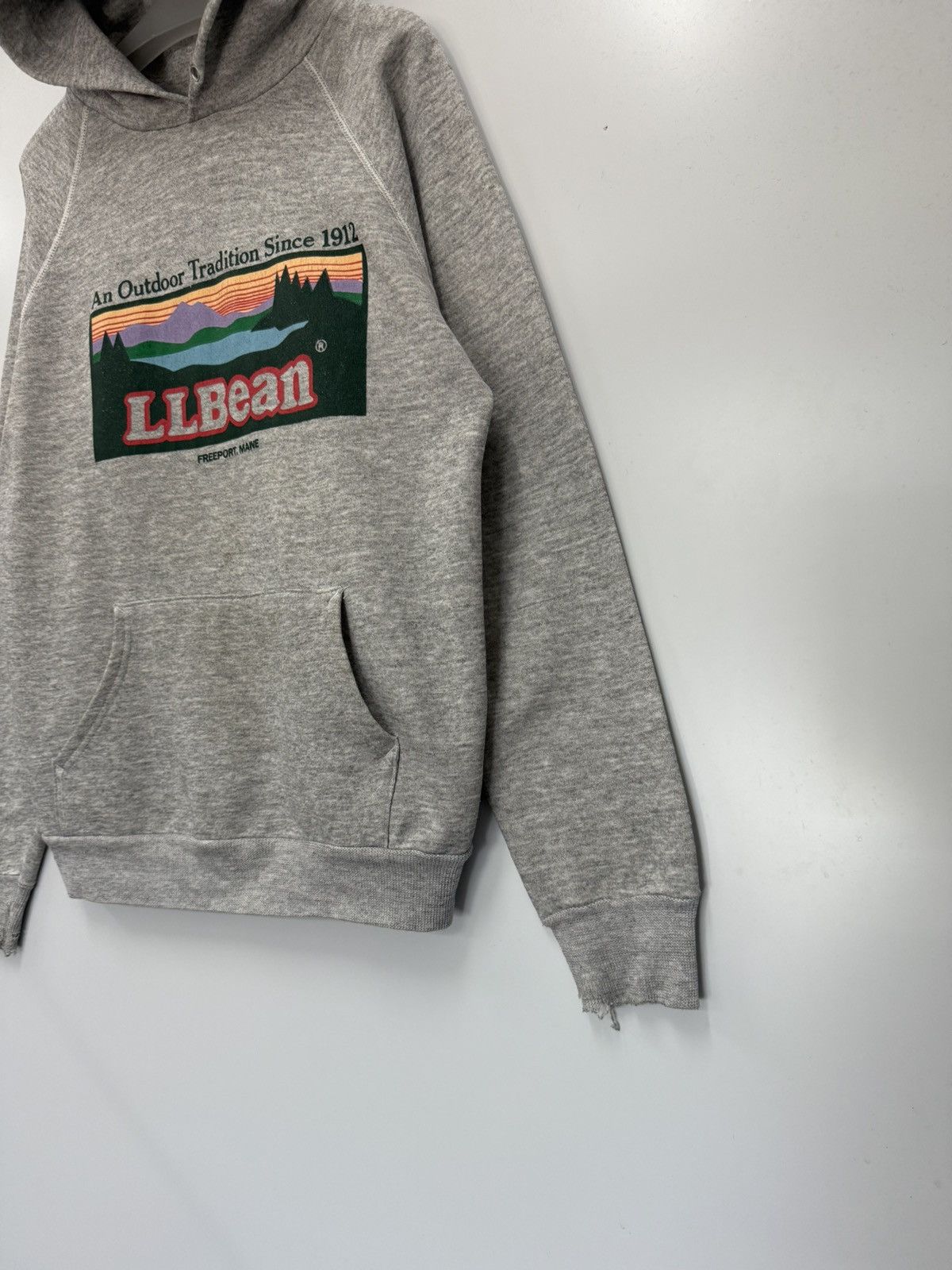 L.L. Bean 🔥 Vintage 80's L.L Bean Hanes Label Tag Hoodie Size US S / EU 44-46 / 1 - 2 Thumbnail