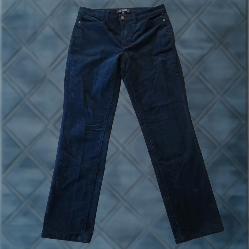 Talbots Talbots Pants Womens Petite Blue Straight Corduroy Chino Size 6P Size 28" / US 6 / IT 42 - 1 Thumbnail