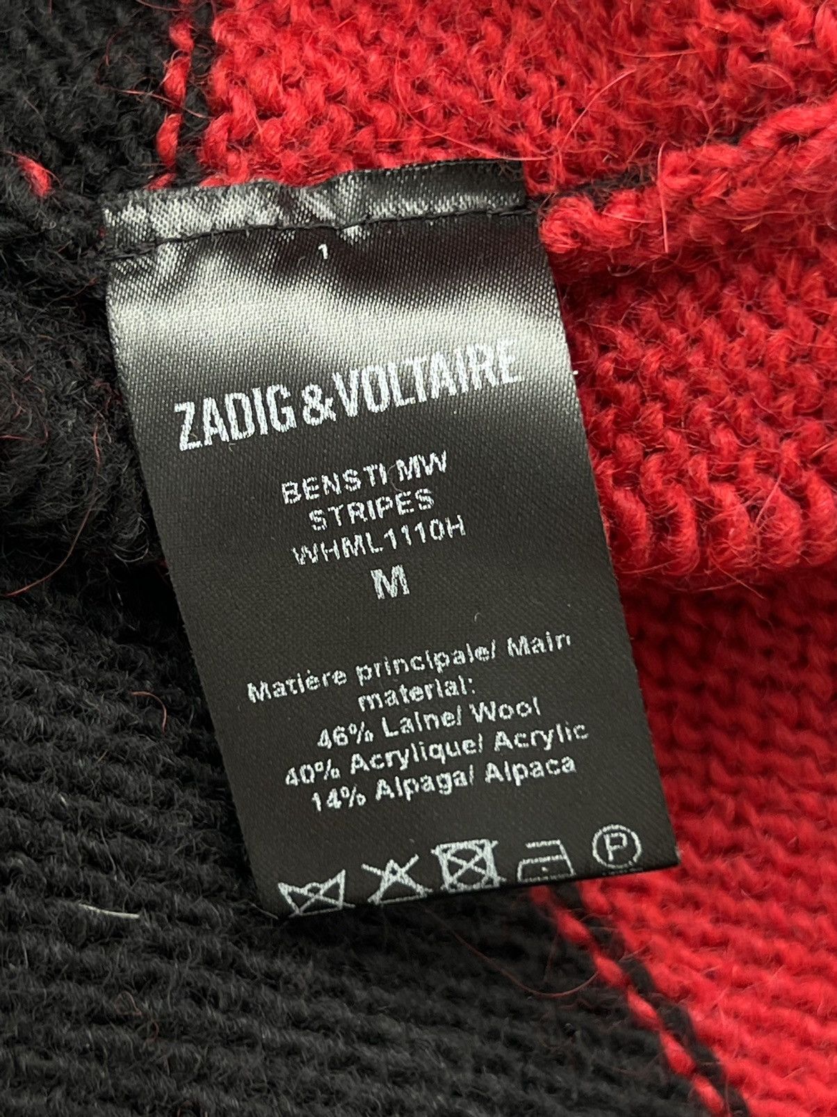 Zadig & Voltaire Zadig&Voltaire Bensti Striped Distressed Kurt Cobain Sweater Size US M / EU 48-50 / 2 - 17 Thumbnail
