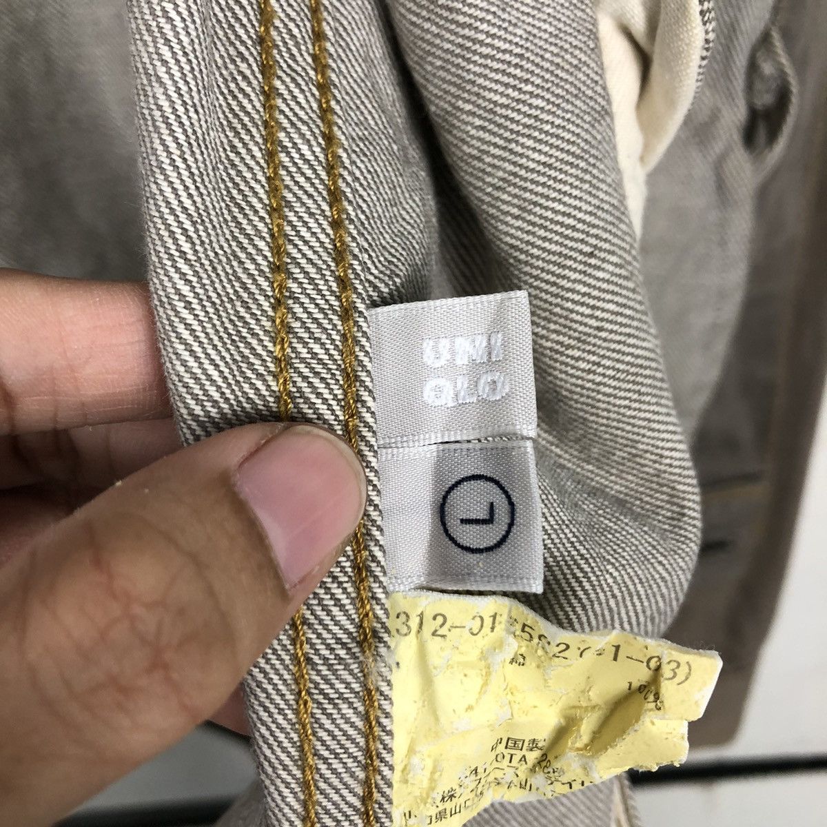 Japanese Brand 📌Vintage Chore Denim Biker Jacket Uniqlo Issey Miyake Size US L / EU 52-54 / 3 - 22 Thumbnail
